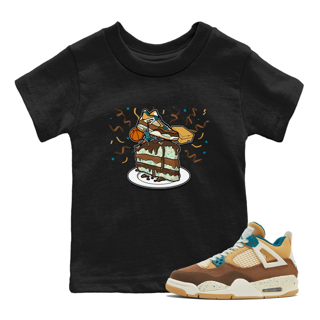 snkmatch Topper snkmatch Tee Kids - Air Jordan 4 Cacao Wow