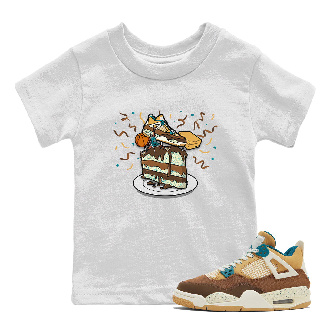 snkmatch Topper snkmatch Tee Kids - Air Jordan 4 Cacao Wow