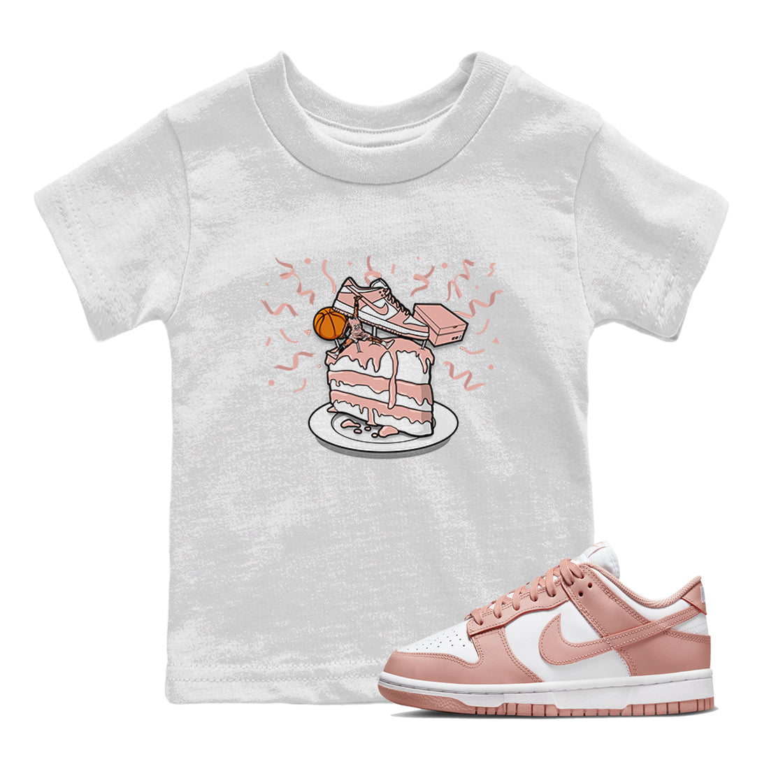 snkmatch Topper snkmatch Tee Kids - Dunk Rose Whisper
