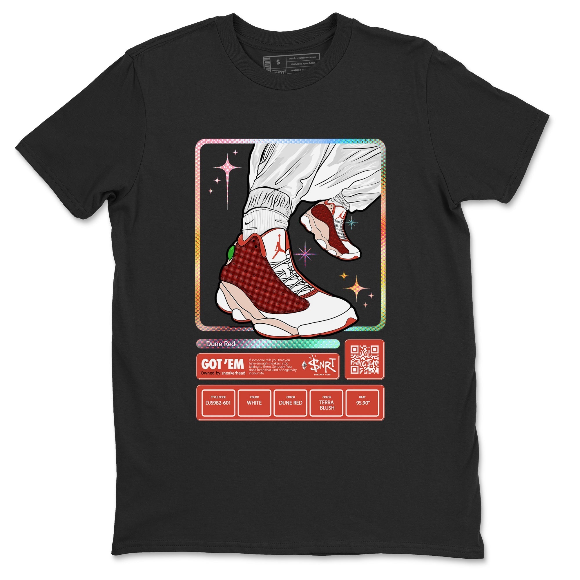 snkmatch Trading Card snkmatch Tees - Air Jordan 13 Dune Red