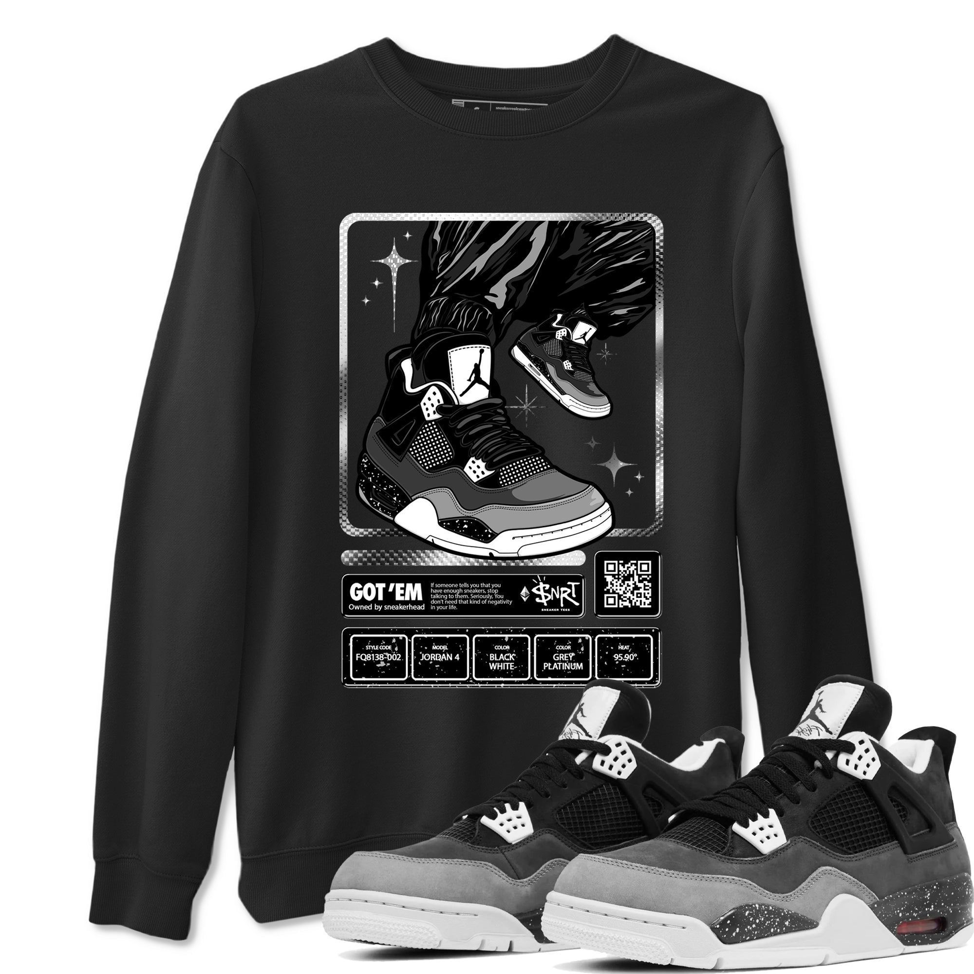 snkmatch Trading Card snkmatch Tees - Air Jordan 4 Fear