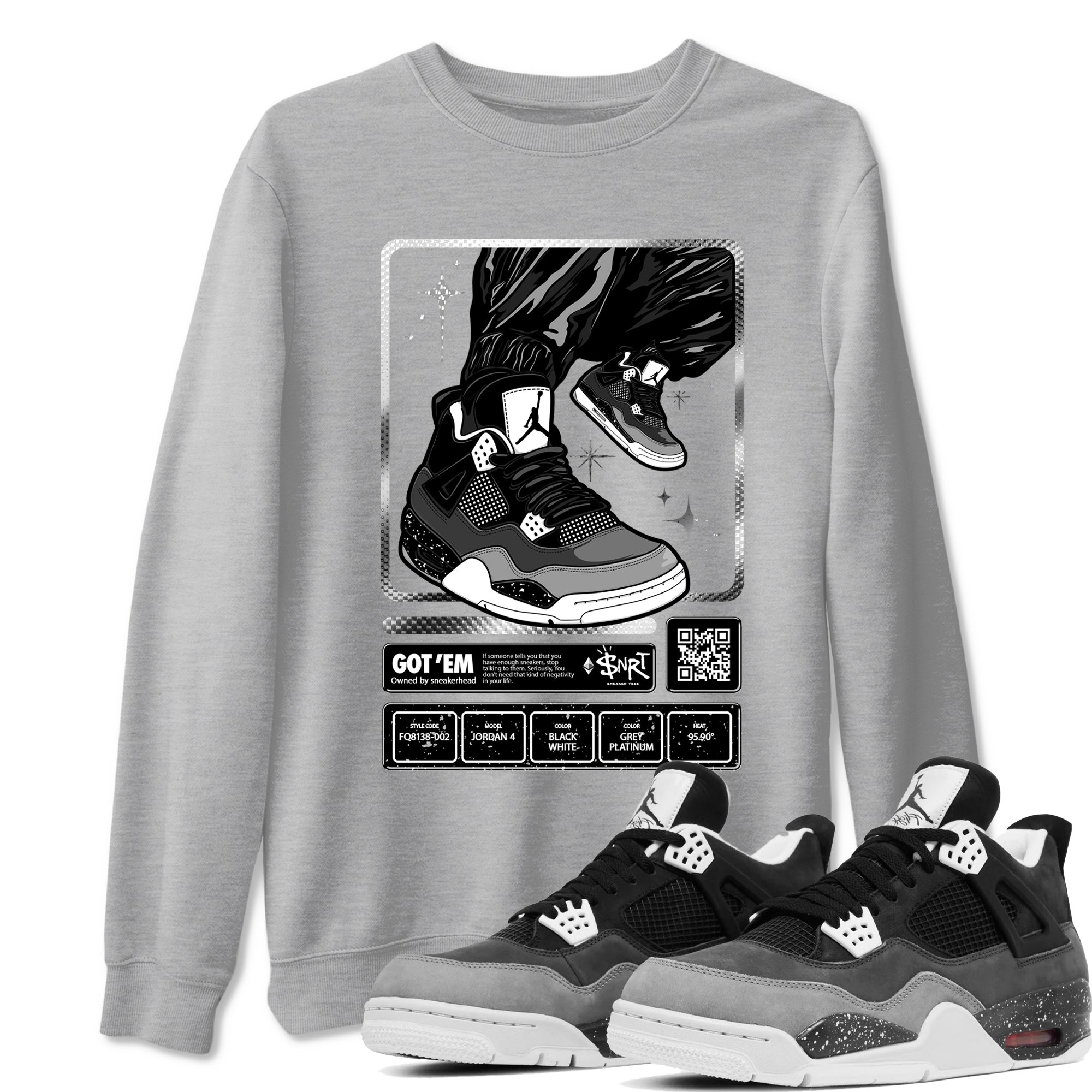 snkmatch Trading Card snkmatch Tees - Air Jordan 4 Fear