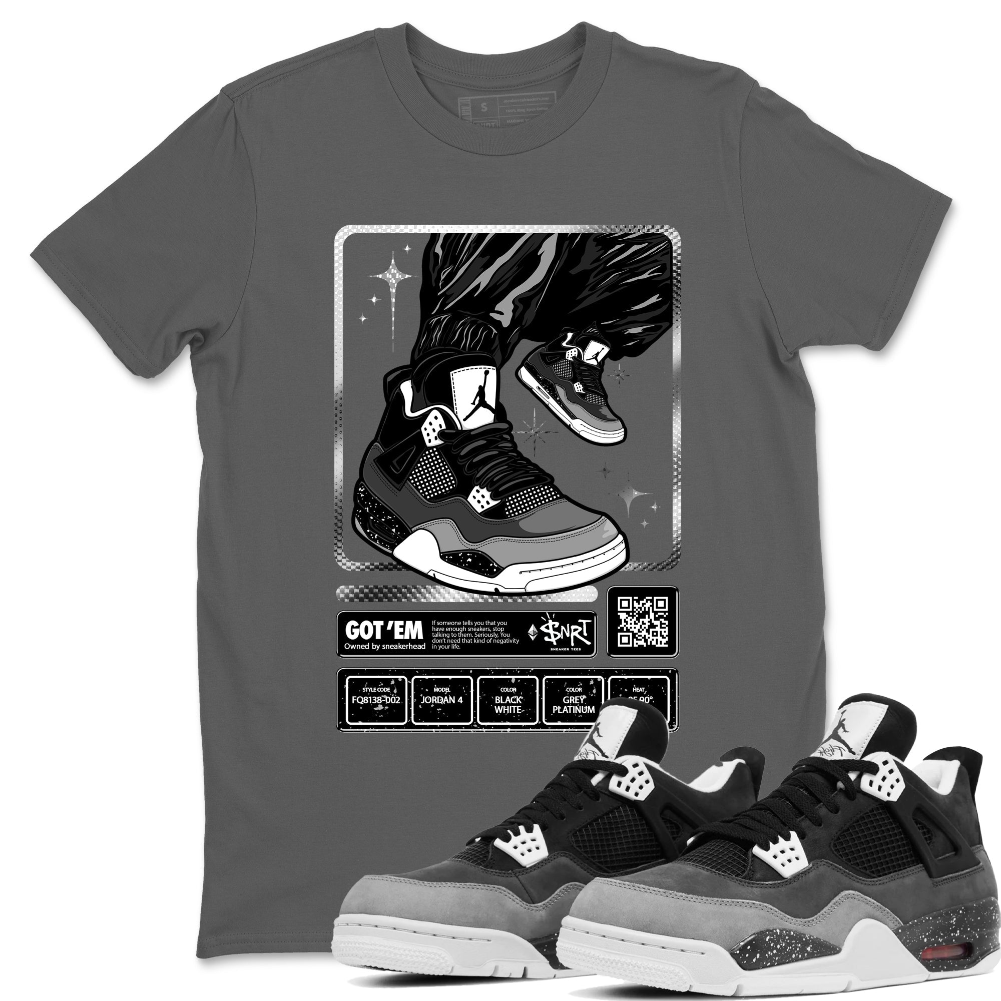 snkmatch Trading Card snkmatch Tees - Air Jordan 4 Fear