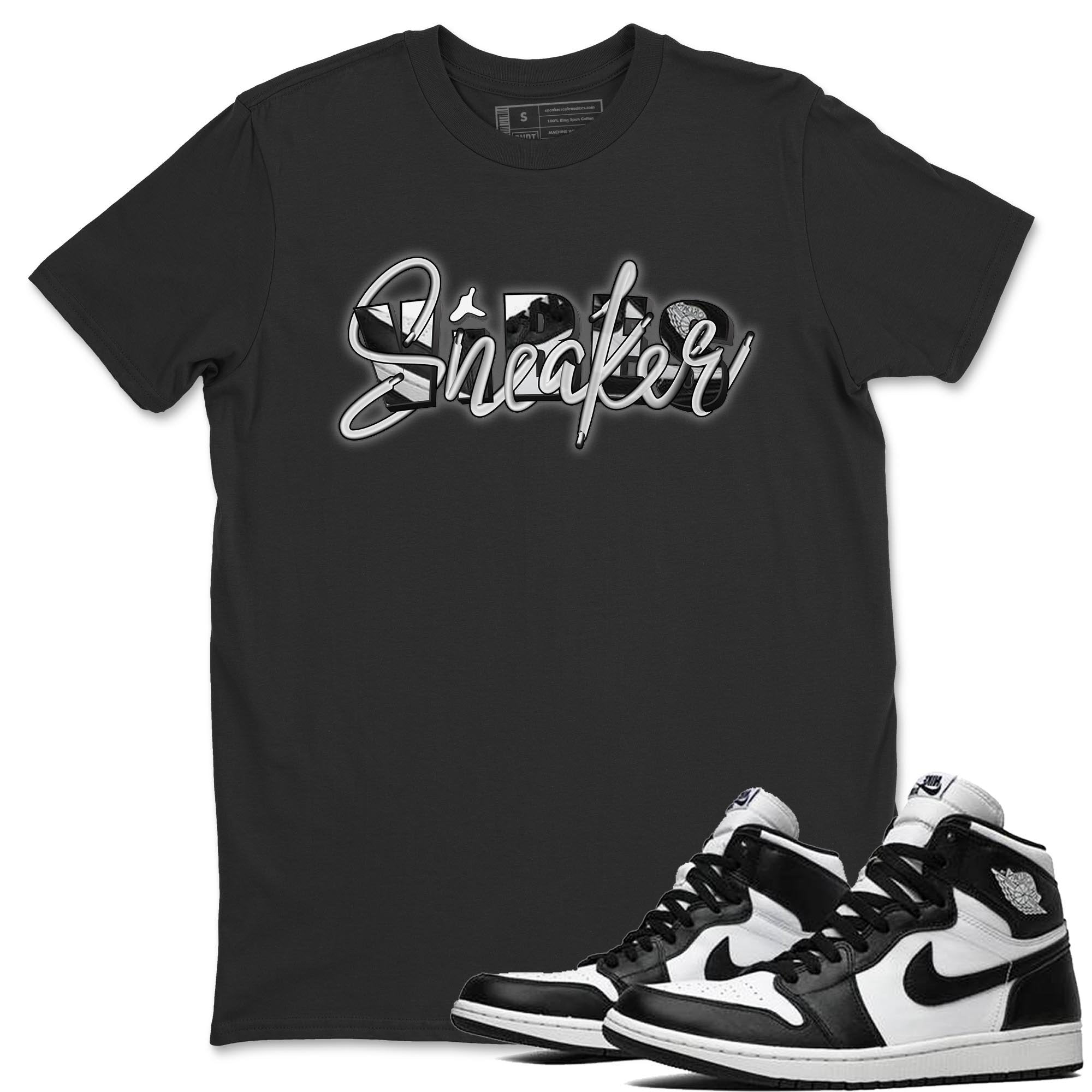 Sneaker Vibes Unisex Tops - Air Jordan 1 Black White