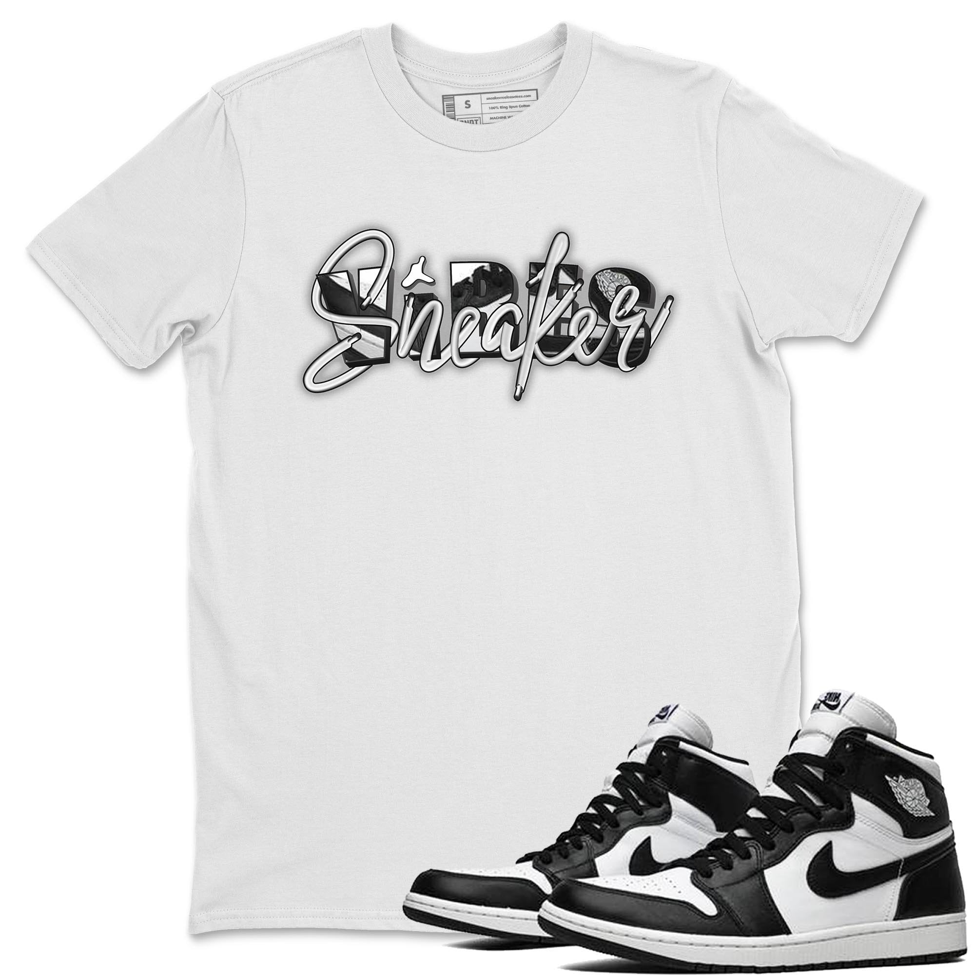 Sneaker Vibes Unisex Tops - Air Jordan 1 Black White