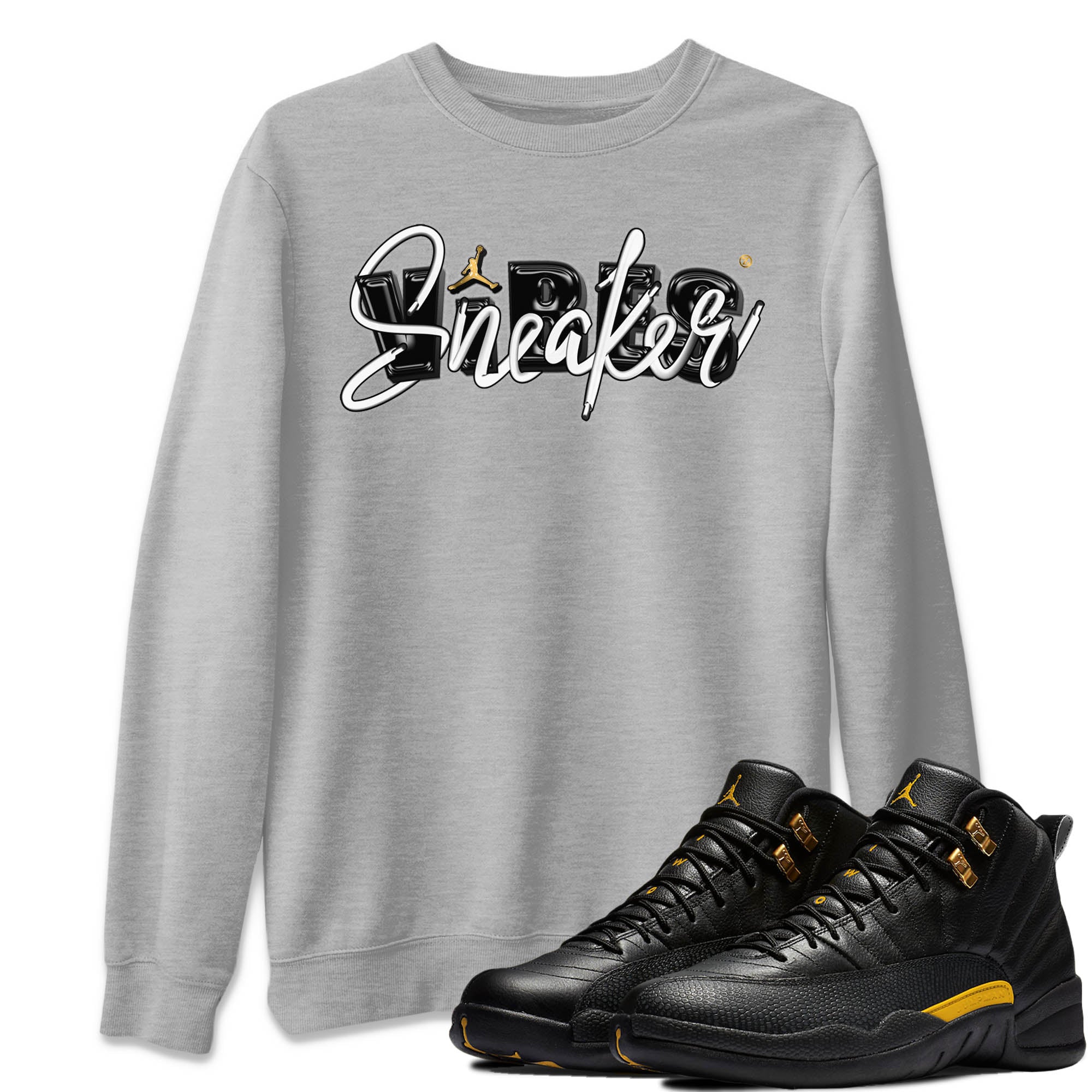 snkmatch Vibes Unisex Tops - Air Jordan 12 Black Taxi