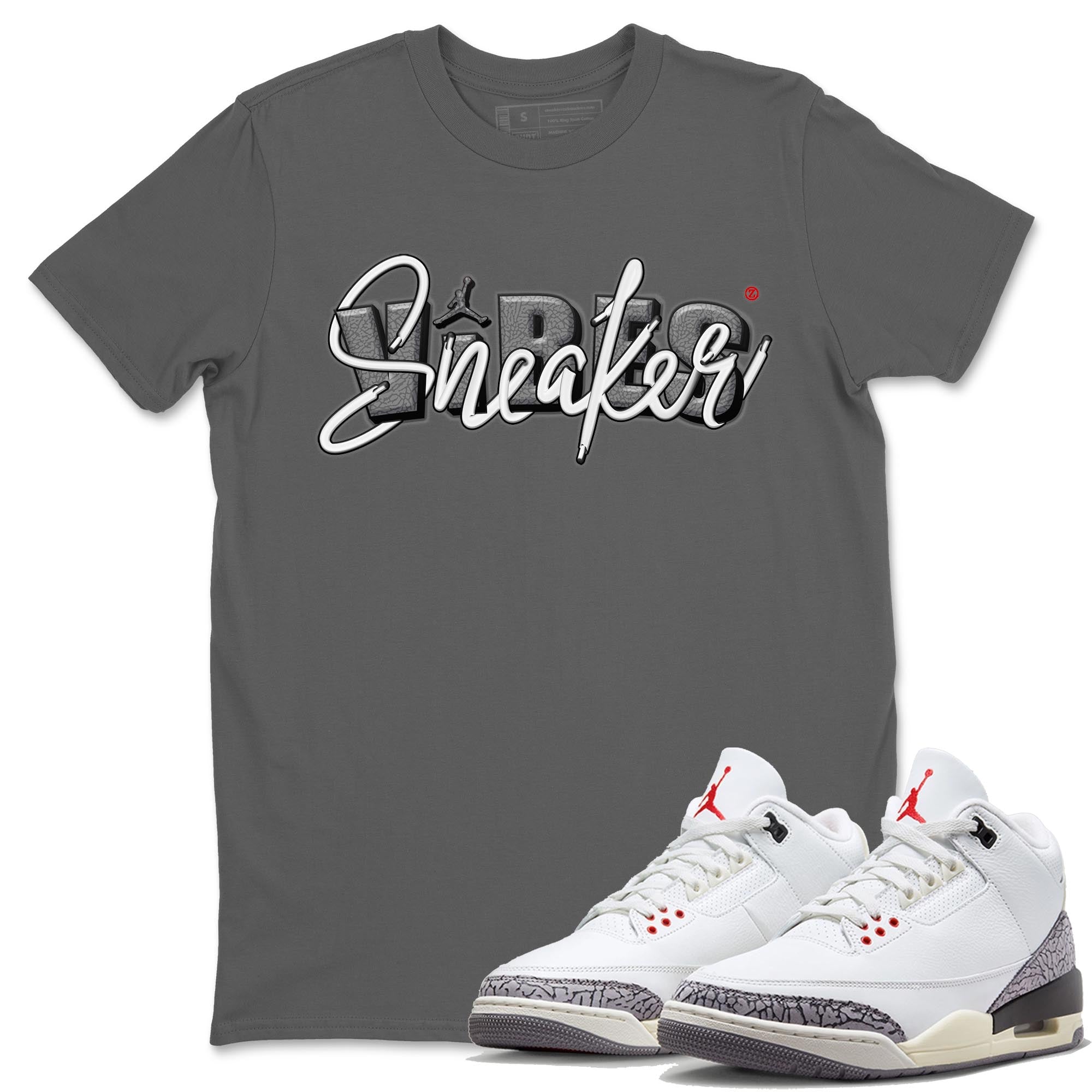 snkmatch Vibes Unisex Tops - Air Jordan 3 White Cement