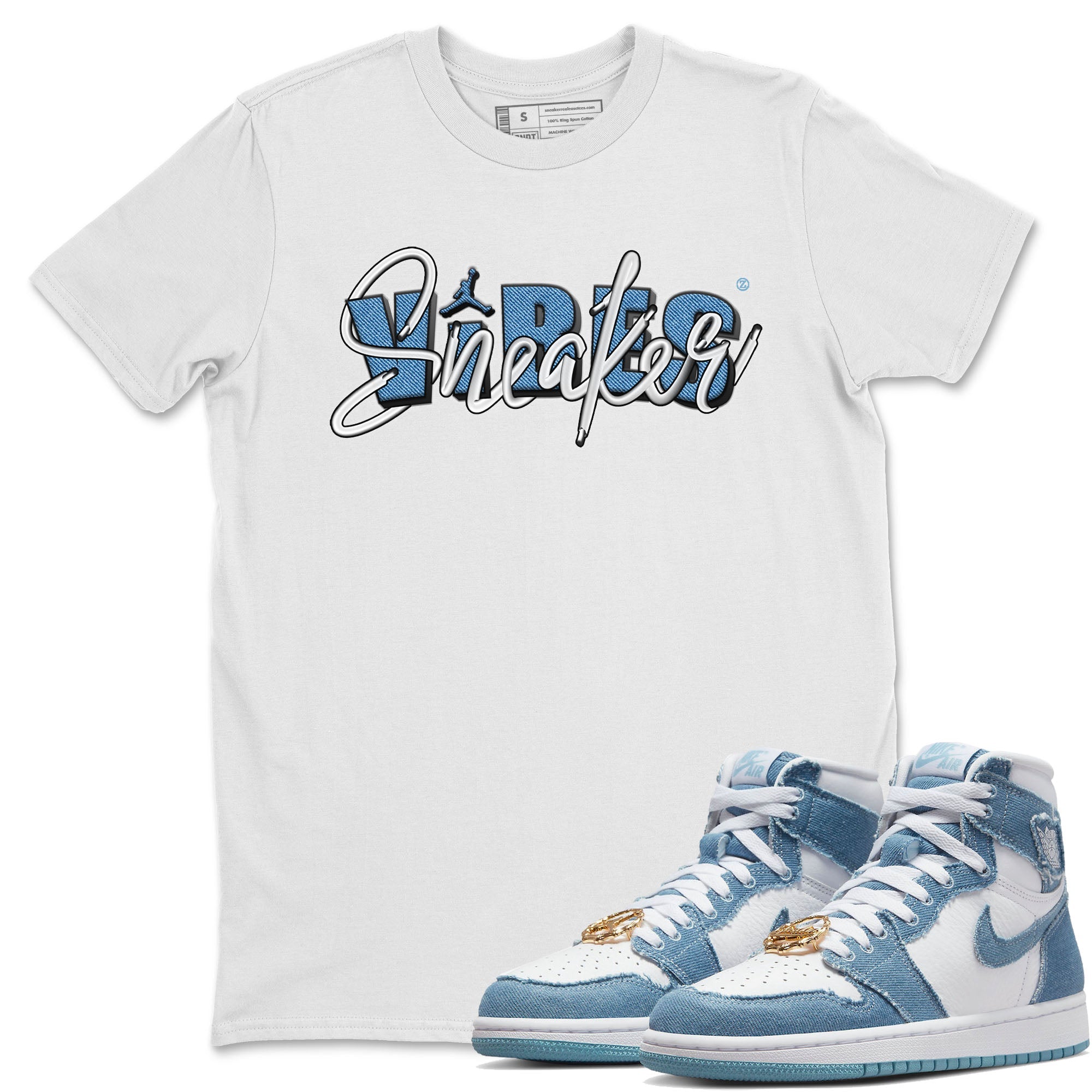 Sneaker Vibes Unisex Tops - Air Jordan 1 Denim