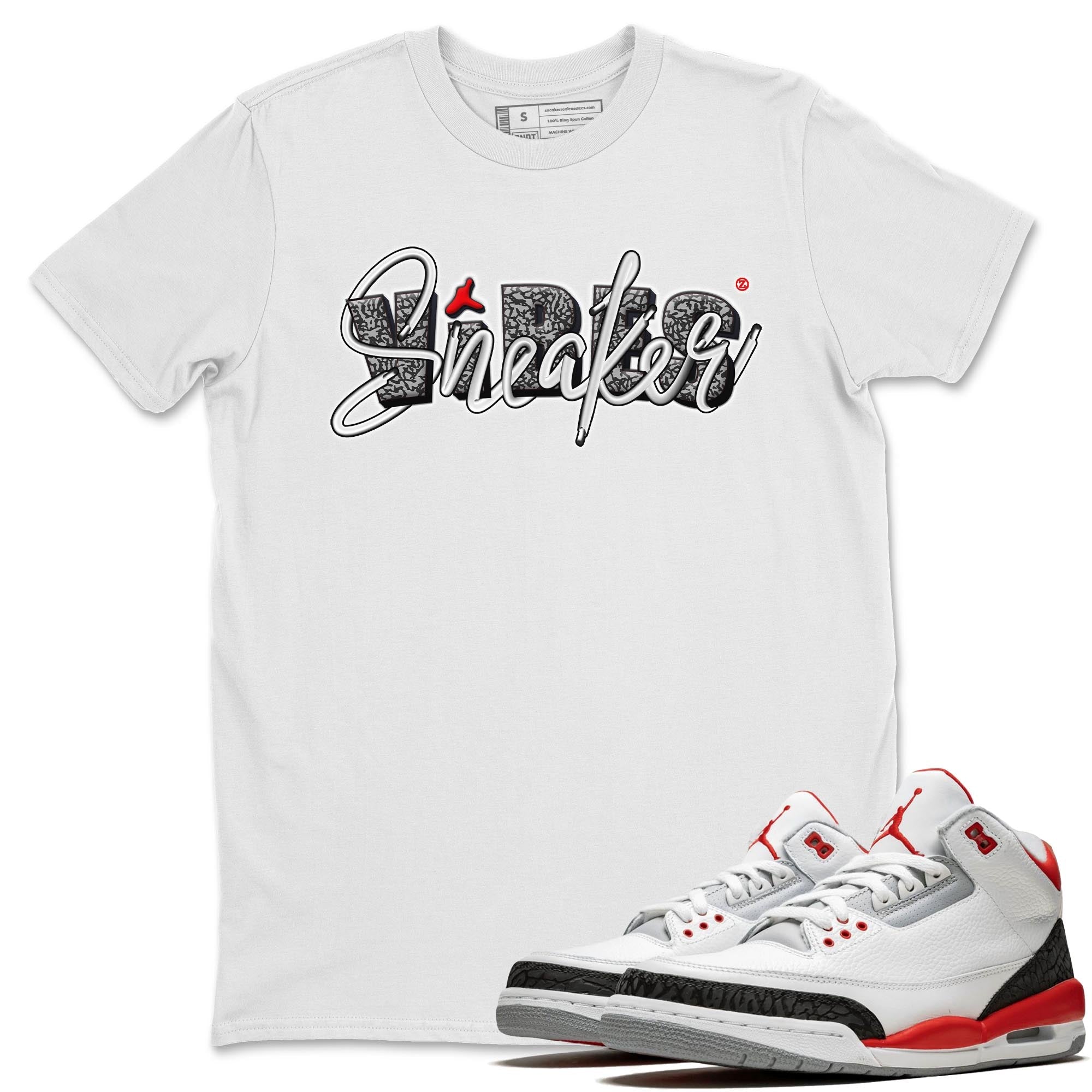 snkmatch Vibes Unisex Tops - Air Jordan 3 Fire Red