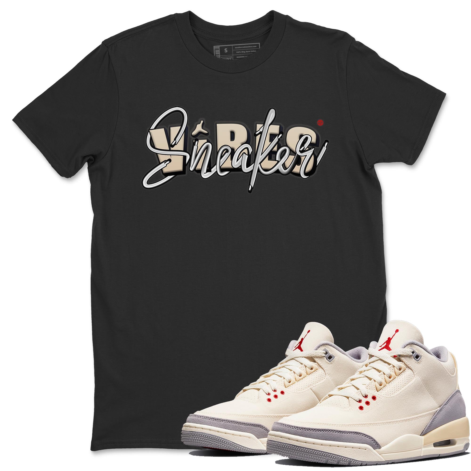 snkmatch Vibes Unisex Tops - Air Jordan 3 Muslin