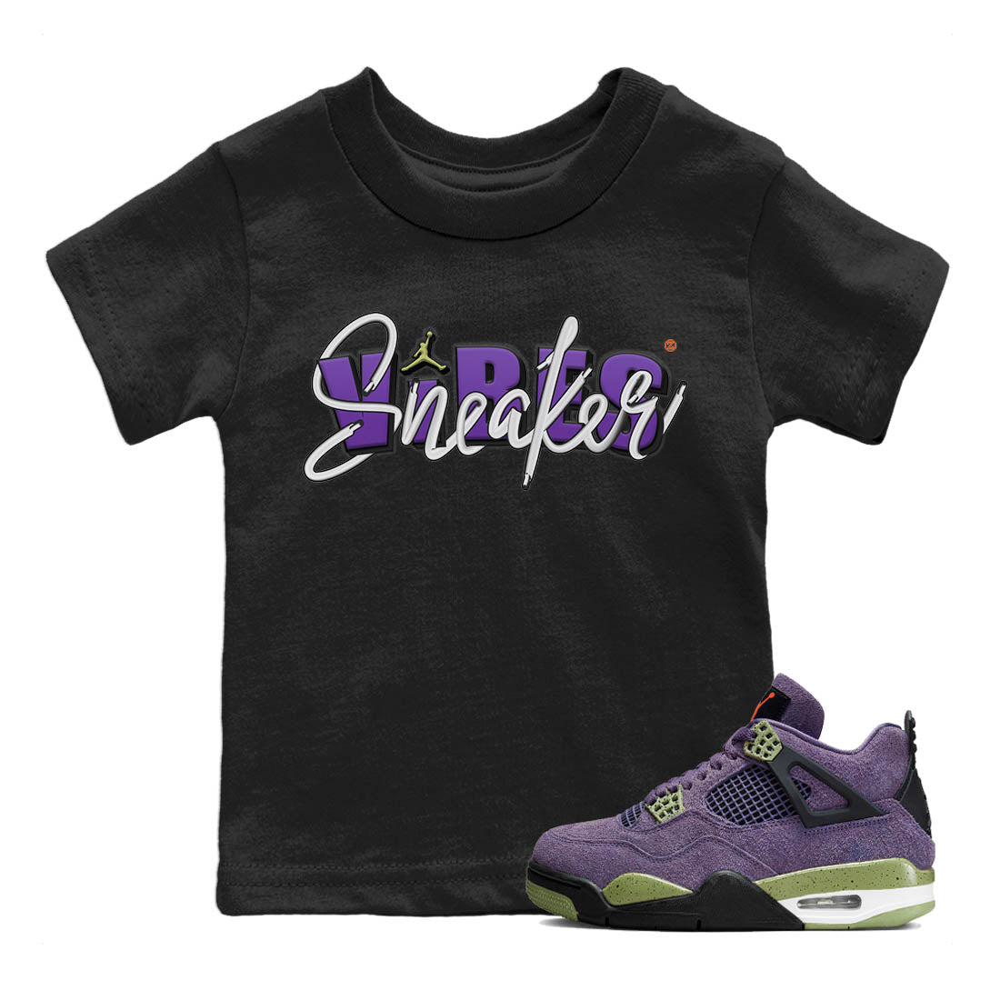 snkmatch Vibes Kids Tops - Air Jordan 4 Canyon Purple