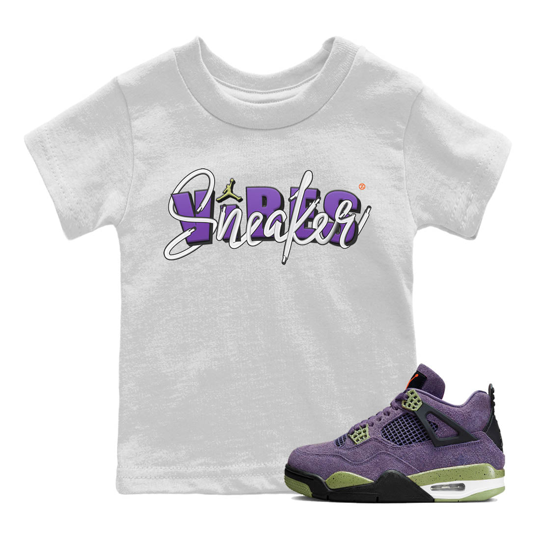 snkmatch Vibes Kids Tops - Air Jordan 4 Canyon Purple