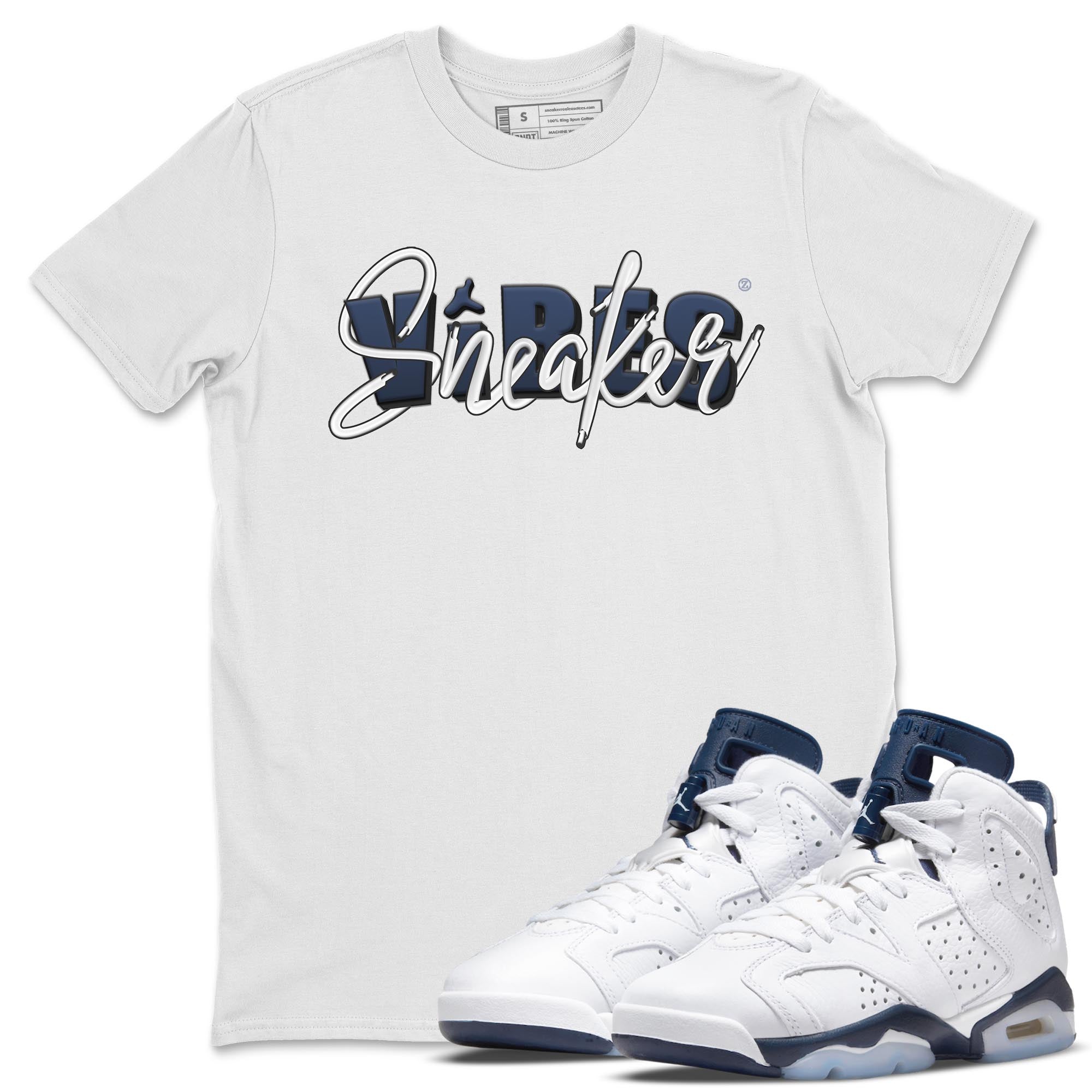 snkmatch Vibes Unisex Tops - Air Jordan 6 Midnight Navy
