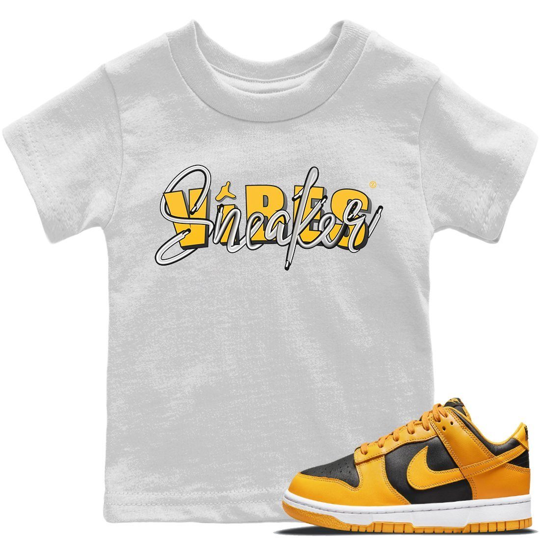 snkmatch Vibes Kids Tops - Dunk Championship Goldenrod