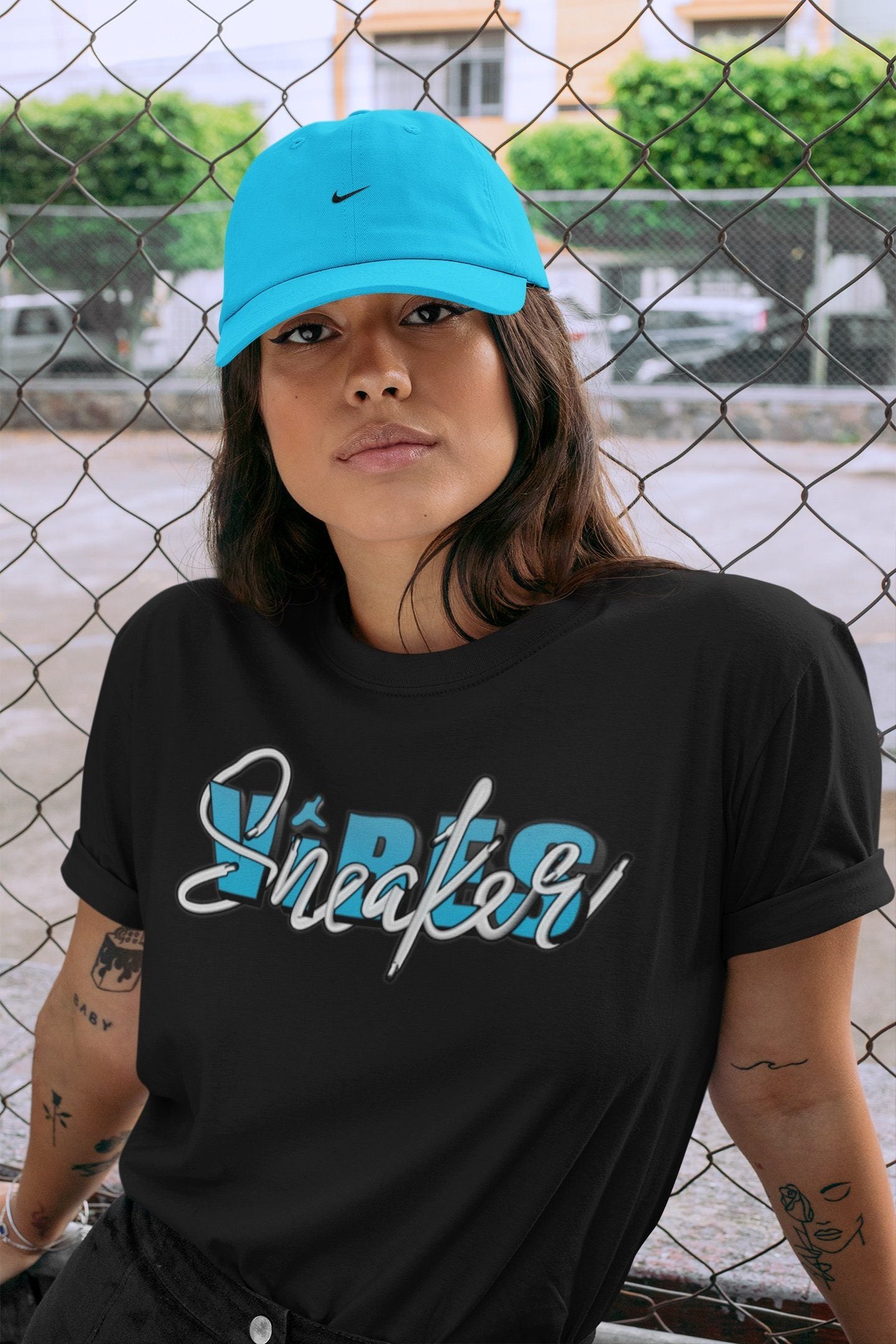snkmatch Vibes Unisex Tops - Yeezy 700 Bright Cyan