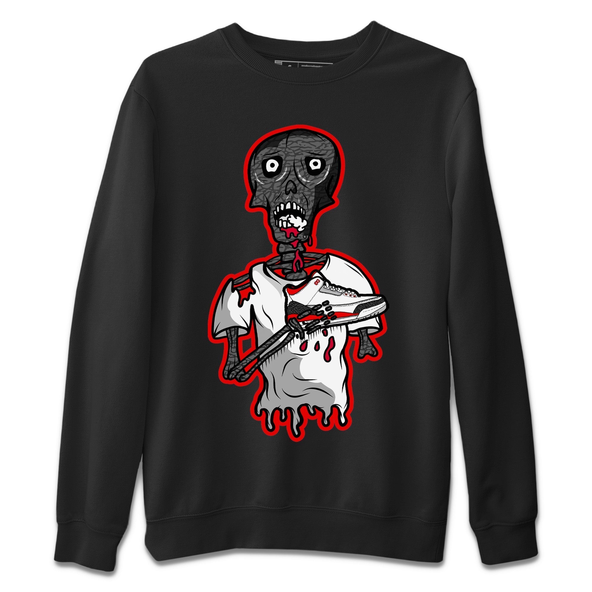 snkmatch Zombie Unisex Tops - Air Jordan 3 Fire Red