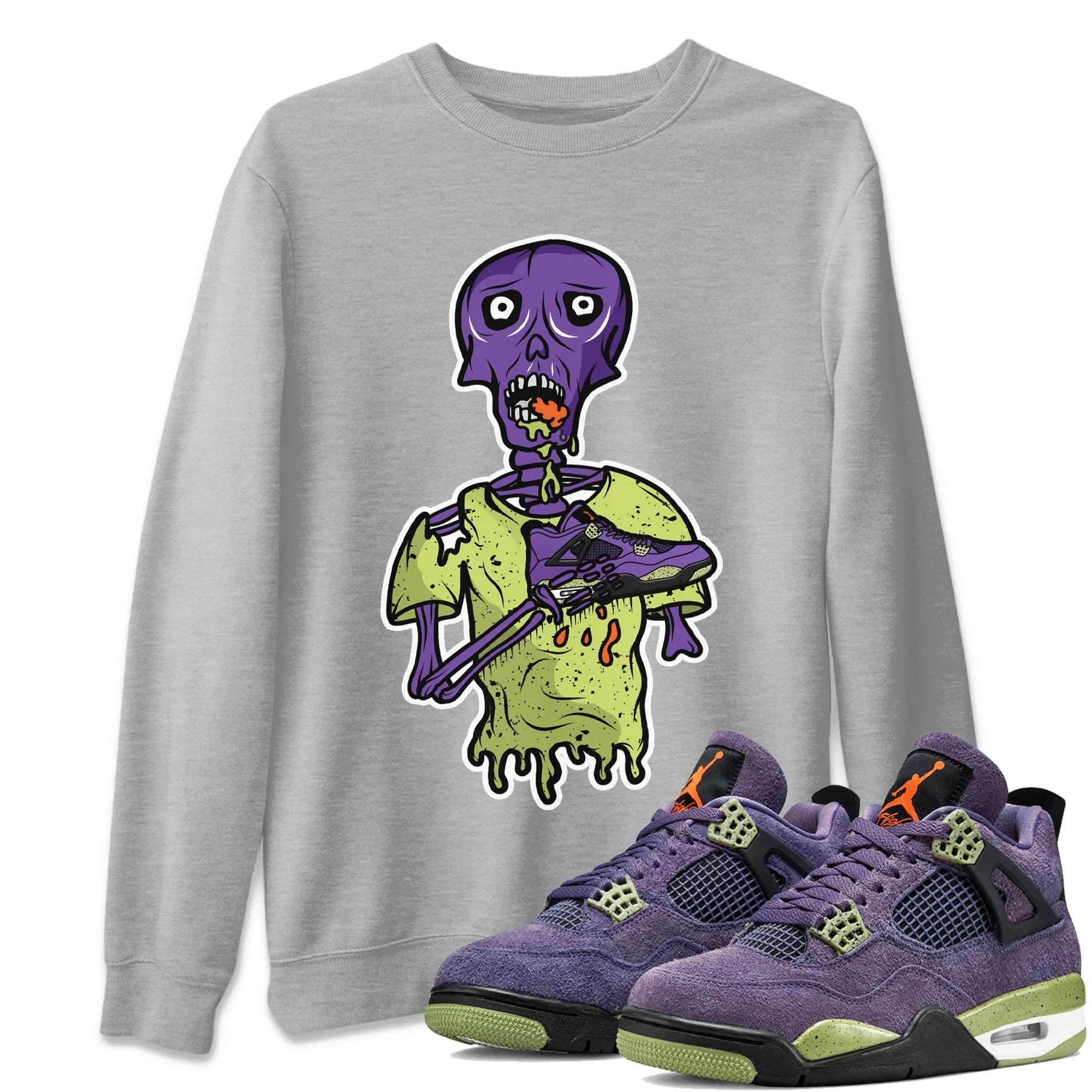 snkmatch Zombie Unisex Tops - Air Jordan 4 Canyon Purple