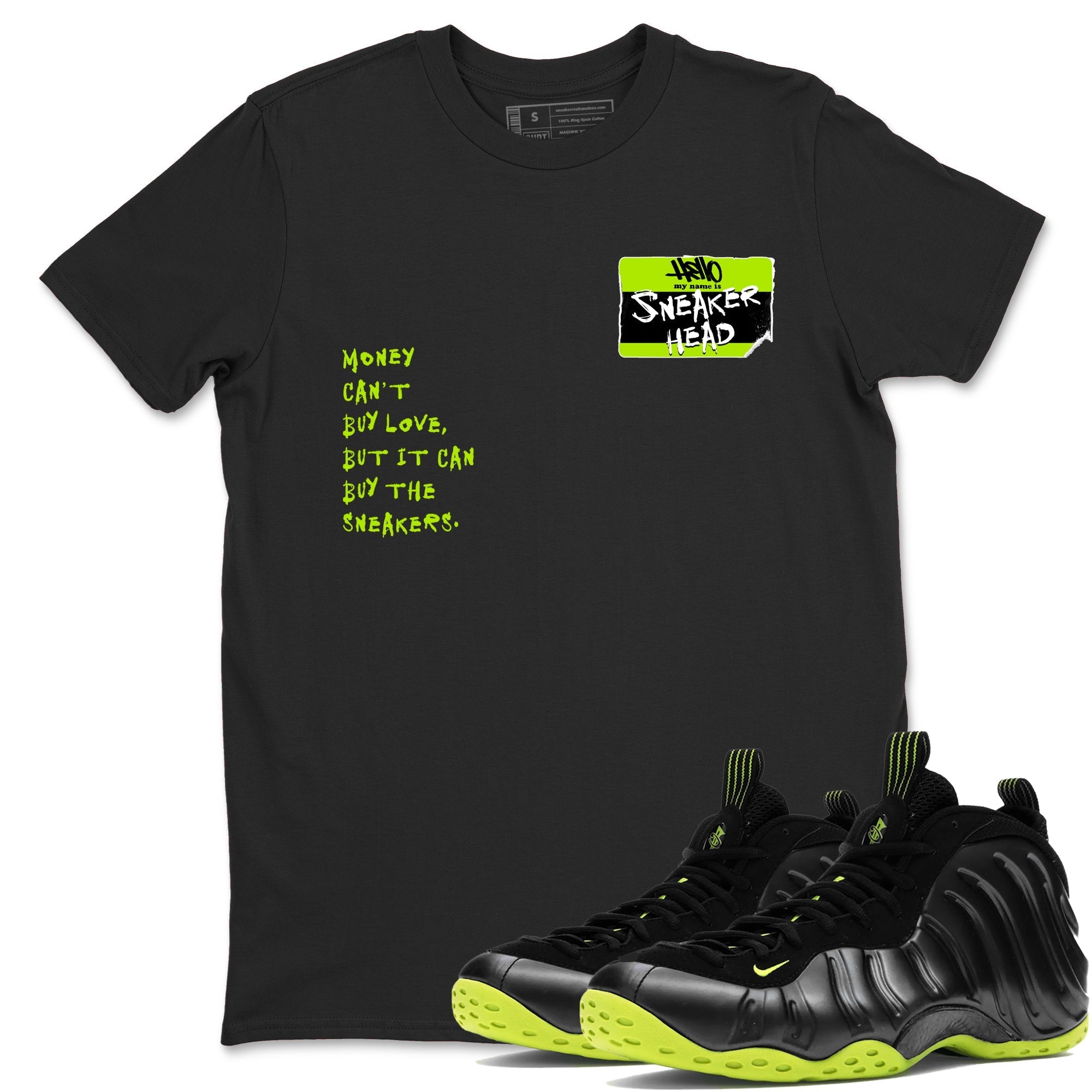snkmatch Badge snkmatch Tees - Air Foamposite One Black Volt