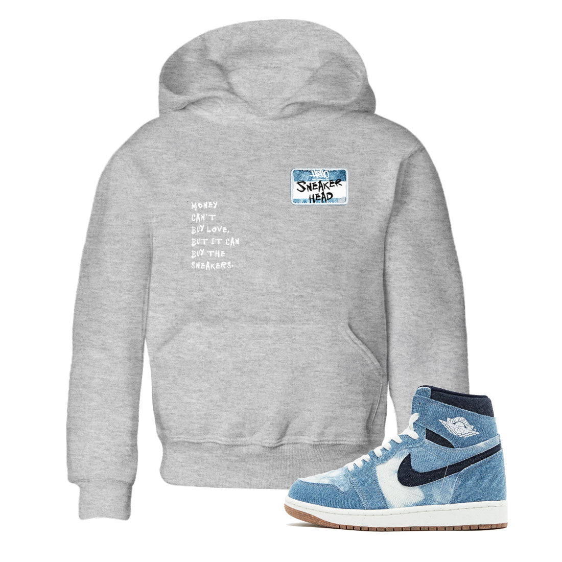 snkmatch Badge snkmatch Tees Kids - Air Jordan 1 Denim 2024