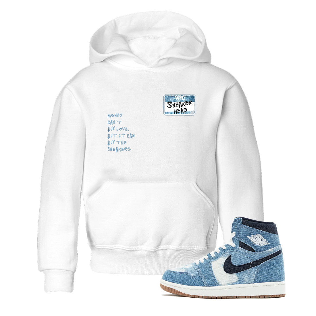 snkmatch Badge snkmatch Tees Kids - Air Jordan 1 Denim 2024