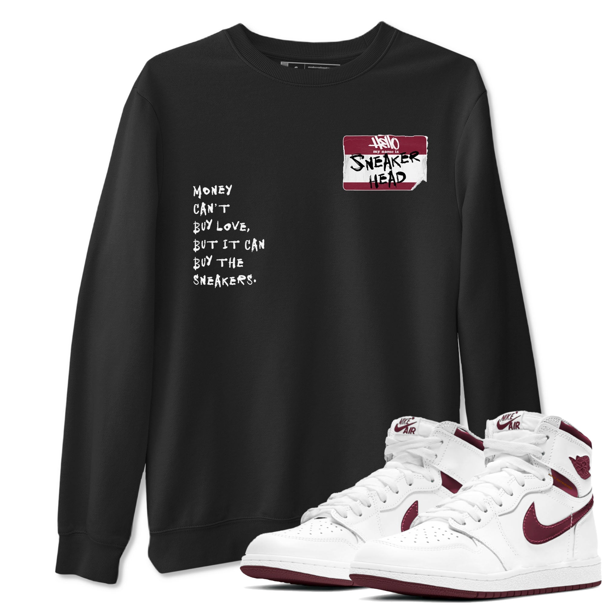 snkmatch Badge snkmatch Tees - Air Jordan 1 Metallic Burgundy