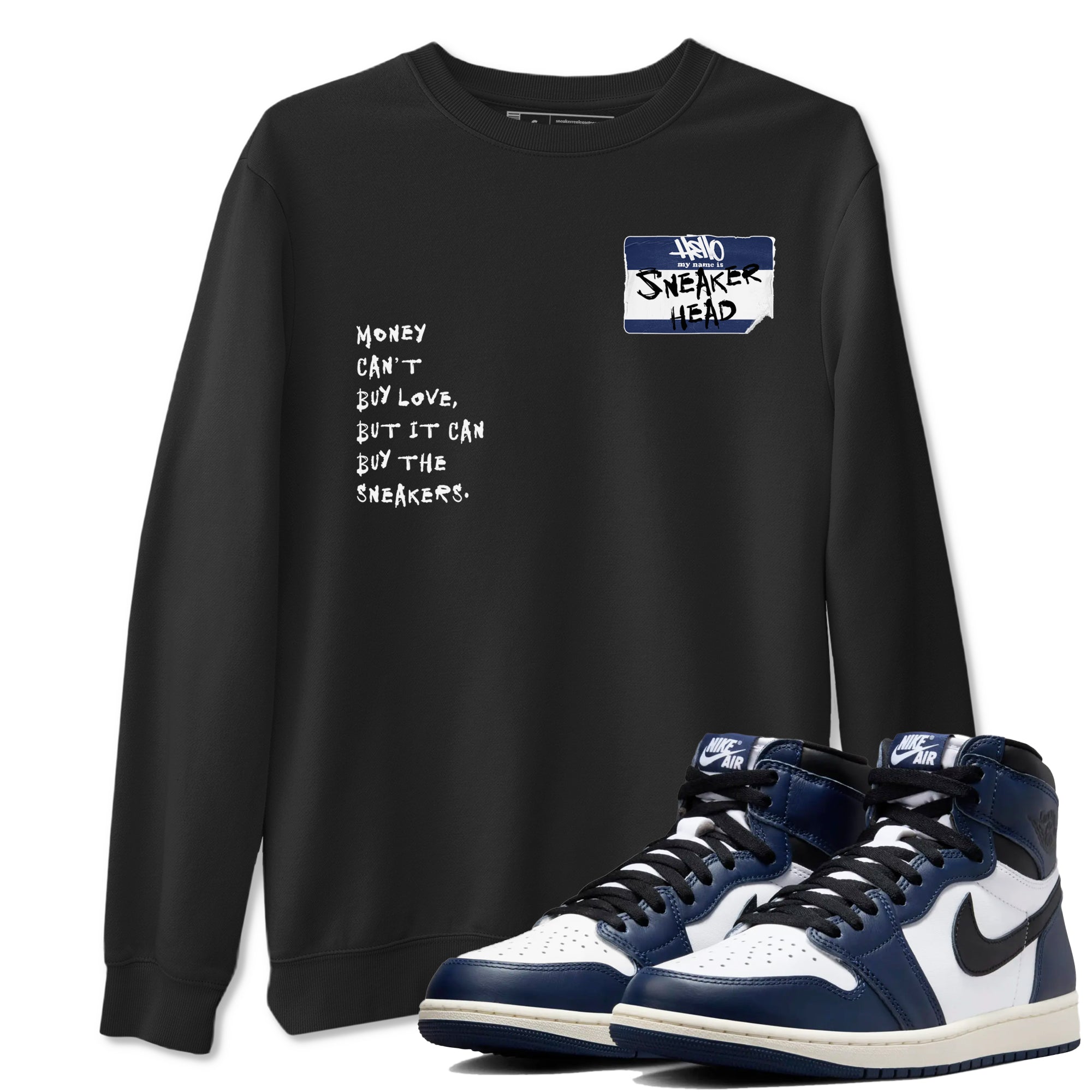 snkmatch Badge snkmatch Tees - Air Jordan 1 Midnight Navy