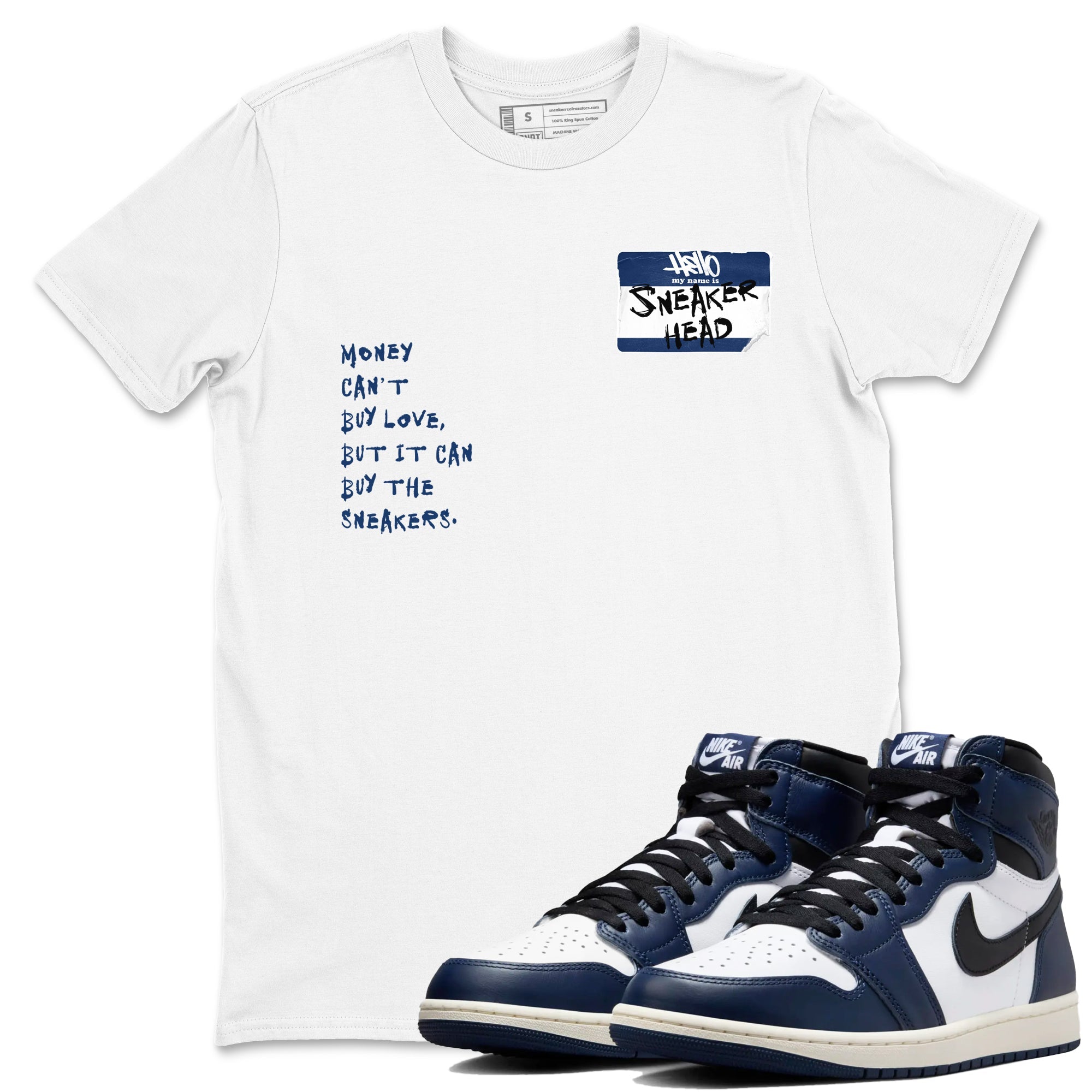 snkmatch Badge snkmatch Tees - Air Jordan 1 Midnight Navy