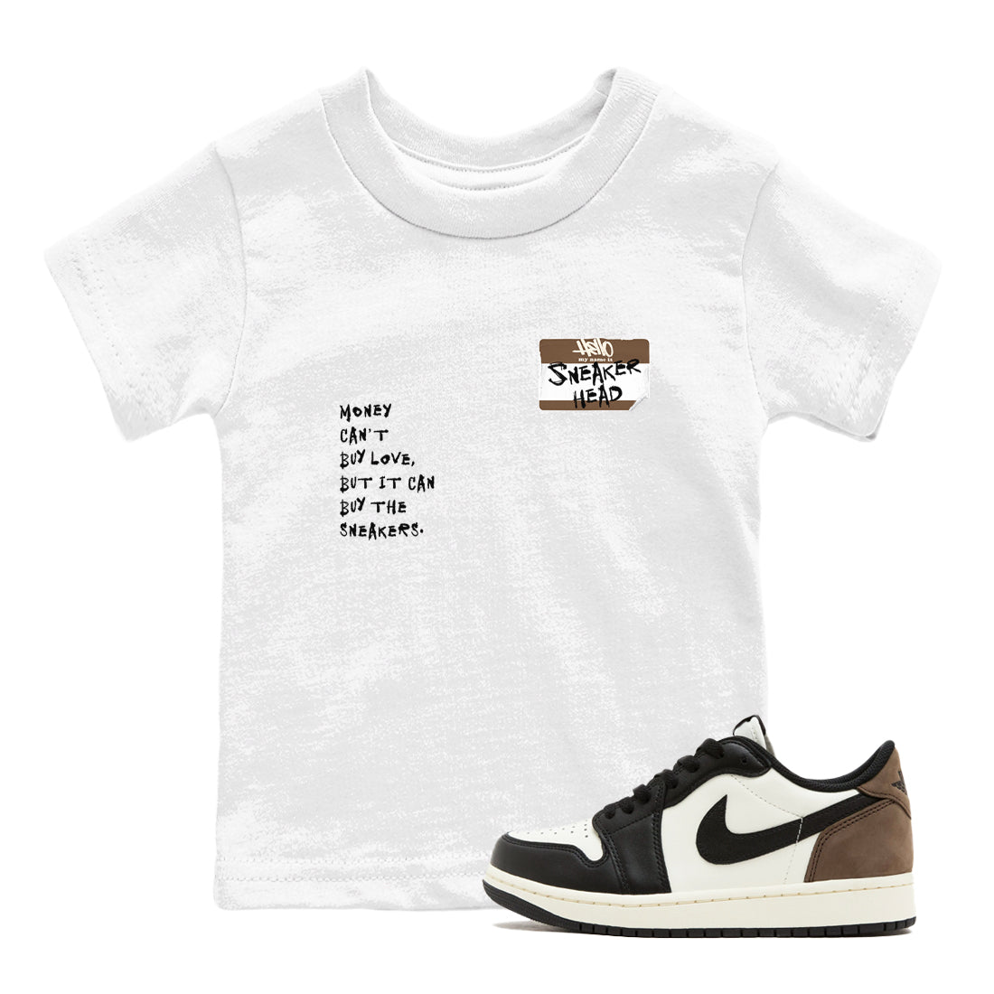 snkmatch Badge snkmatch Tees Kids - Air Jordan 1 Mocha