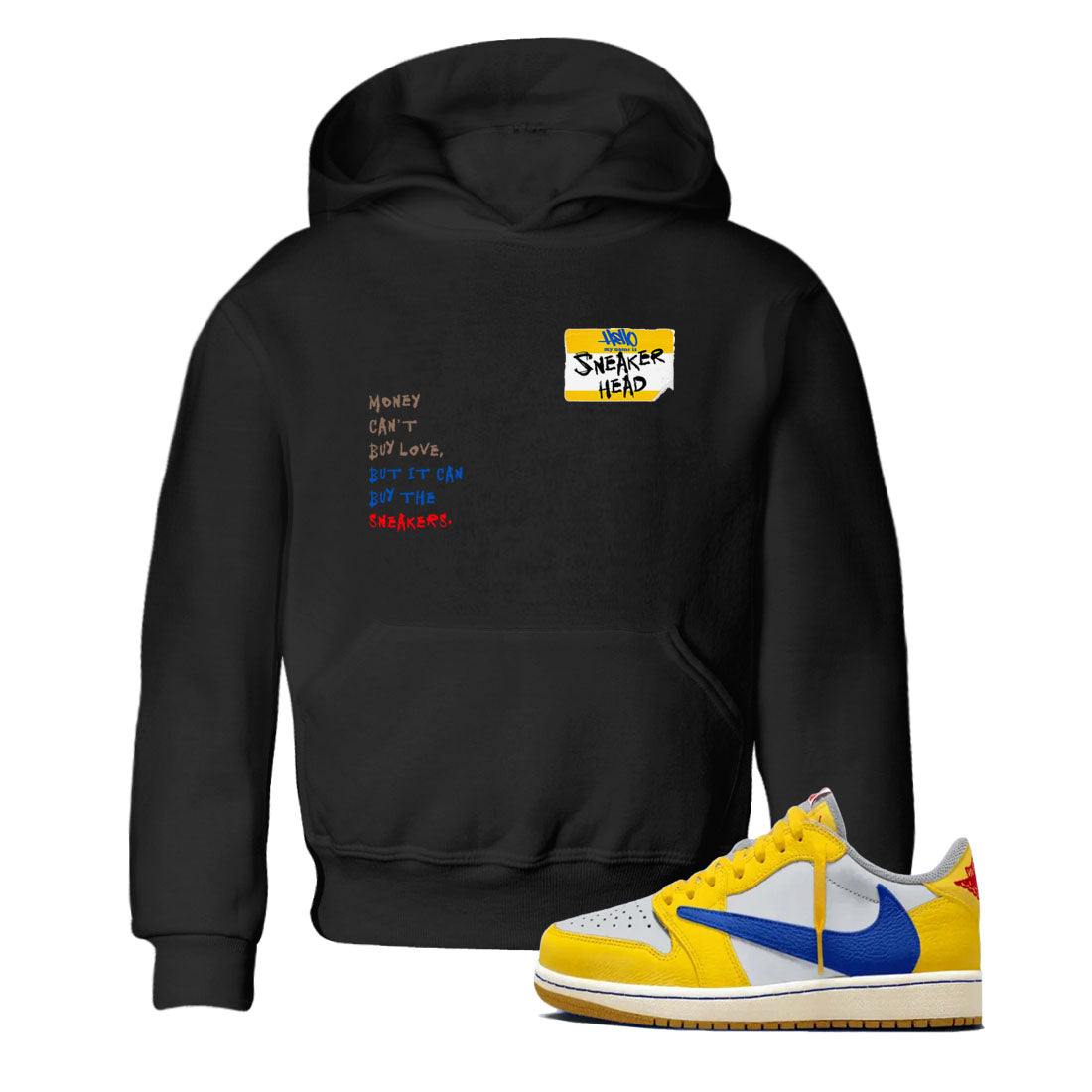 snkmatch Badge snkmatch Tees Kids - Air Jordan 1 Travis Scott Canary