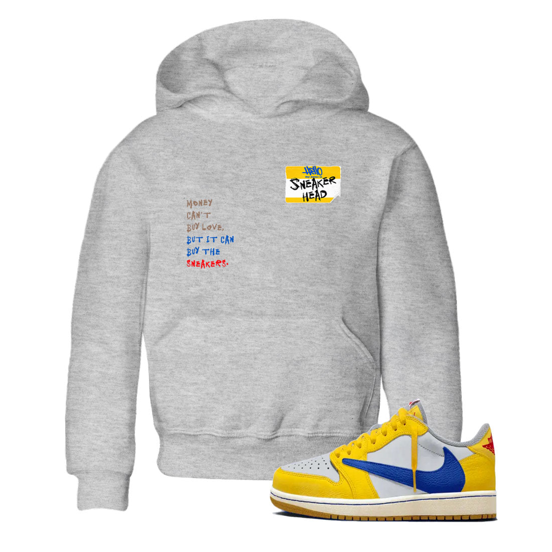 snkmatch Badge snkmatch Tees Kids - Air Jordan 1 Travis Scott Canary