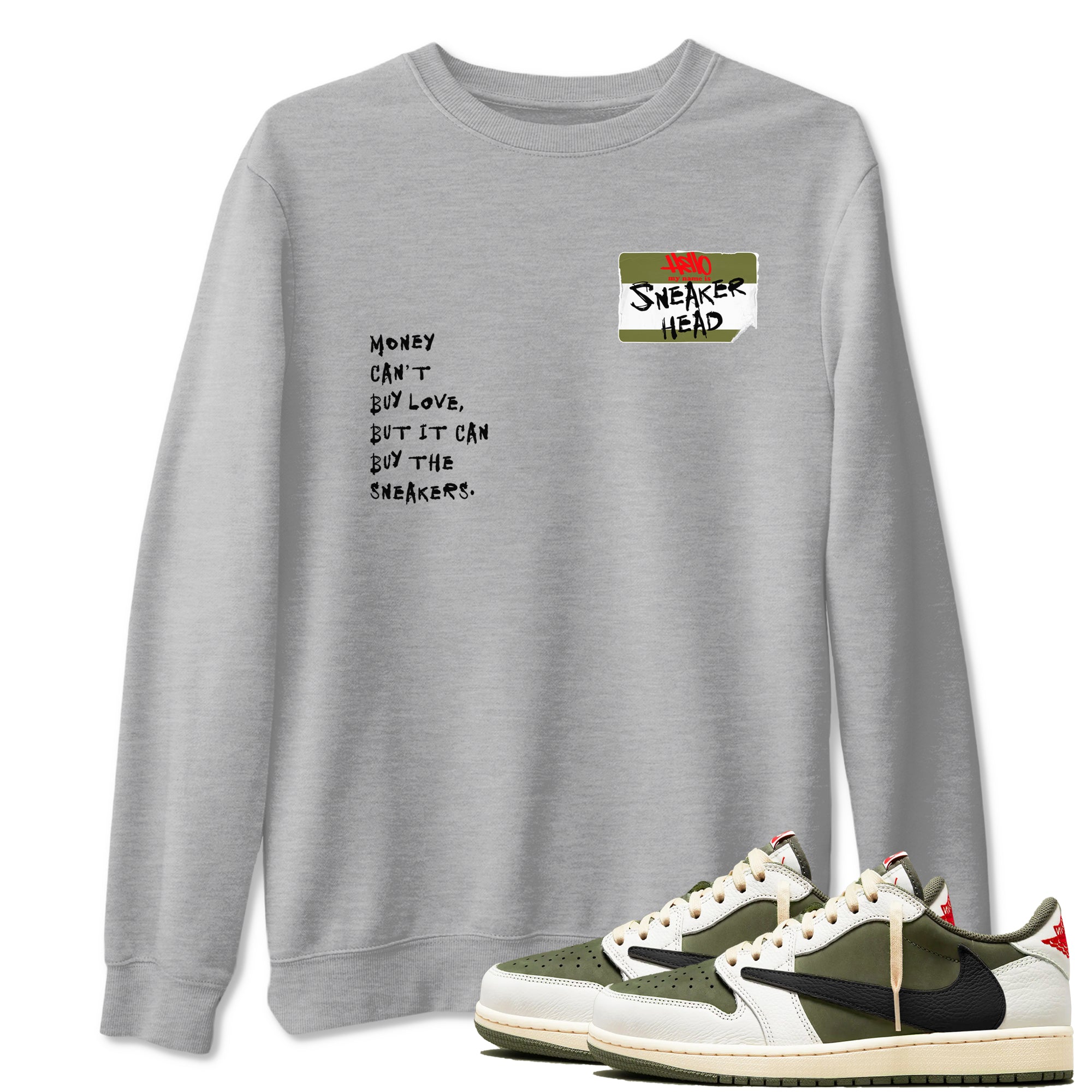 snkmatch Badge snkmatch Tees - Air Jordan 1 Travis Scott Medium Olive
