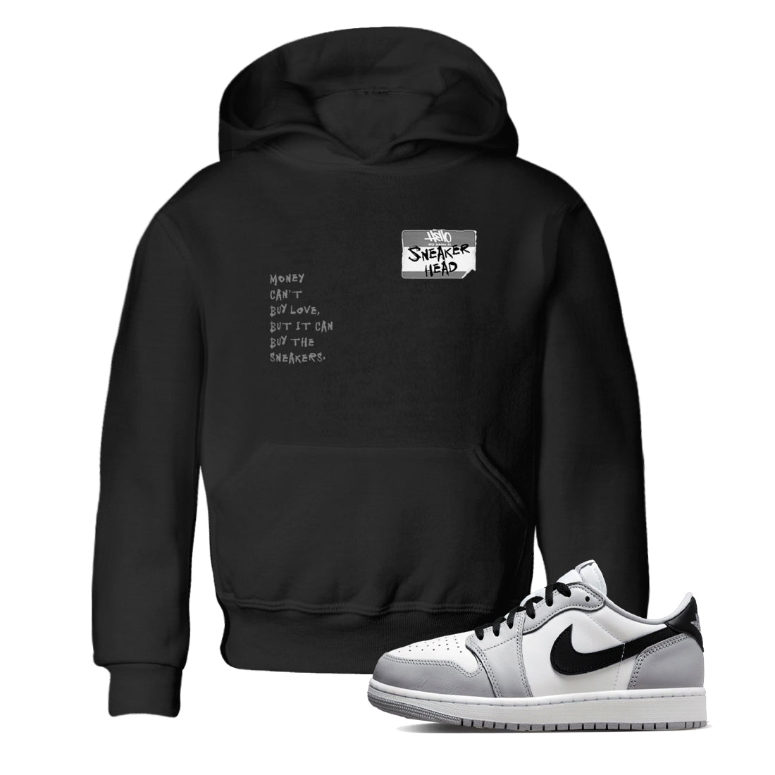 snkmatch Badge snkmatch Tees Kids - Air Jordan 1 Wolf Grey