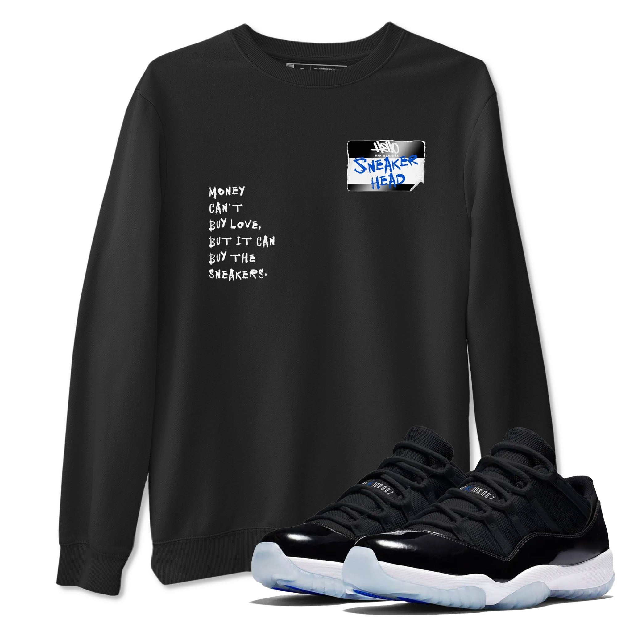 snkmatch Badge snkmatch Tees - Air Jordan 11 Black and Varsity Royal