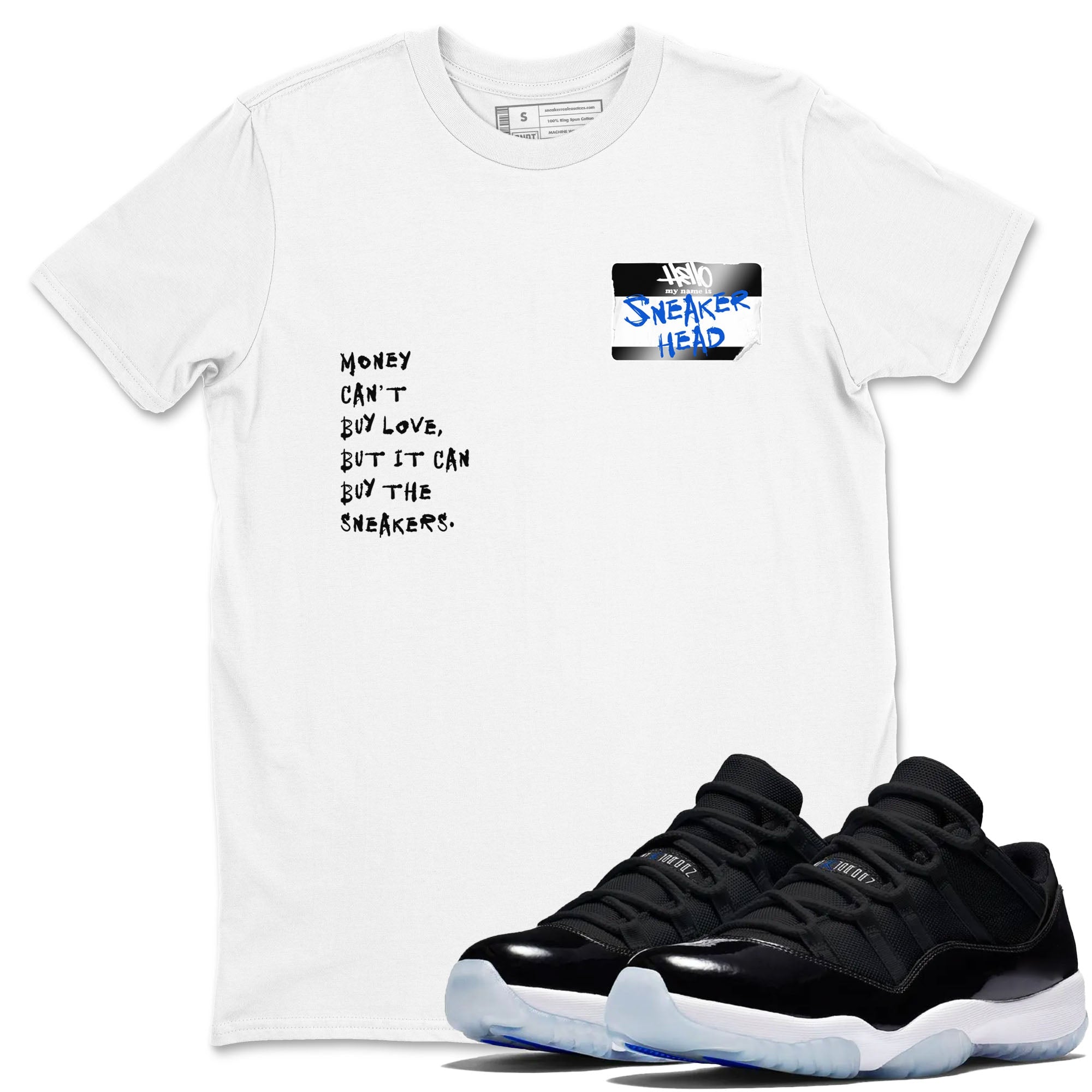 snkmatch Badge snkmatch Tees - Air Jordan 11 Black and Varsity Royal