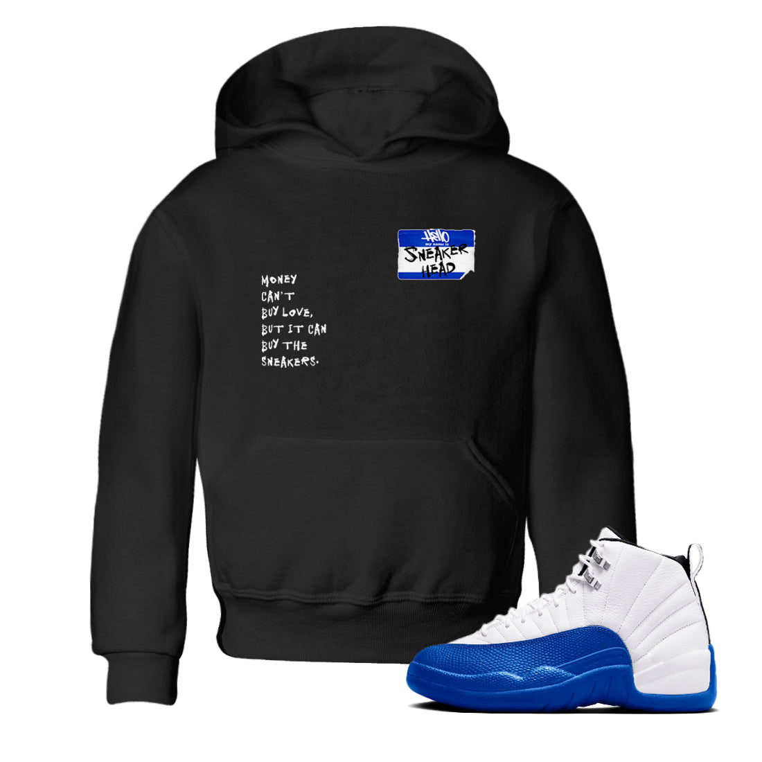 snkmatch Badge snkmatch Tees Kids - Air Jordan 12 Blueberry