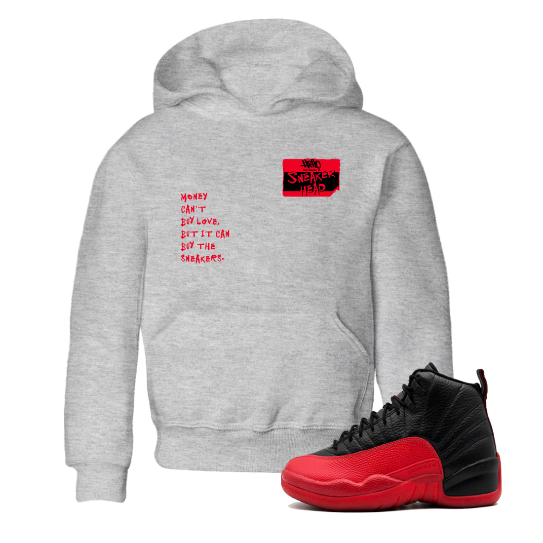 snkmatch Badge snkmatch Tees Kids - Air Jordan 12 Flu Game