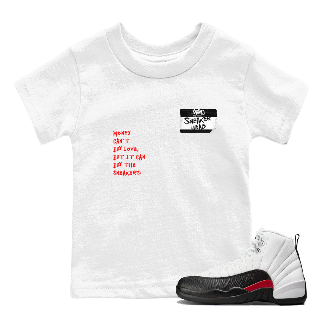 snkmatch Badge snkmatch Tees Kids - Air Jordan 12 Taxi Flip