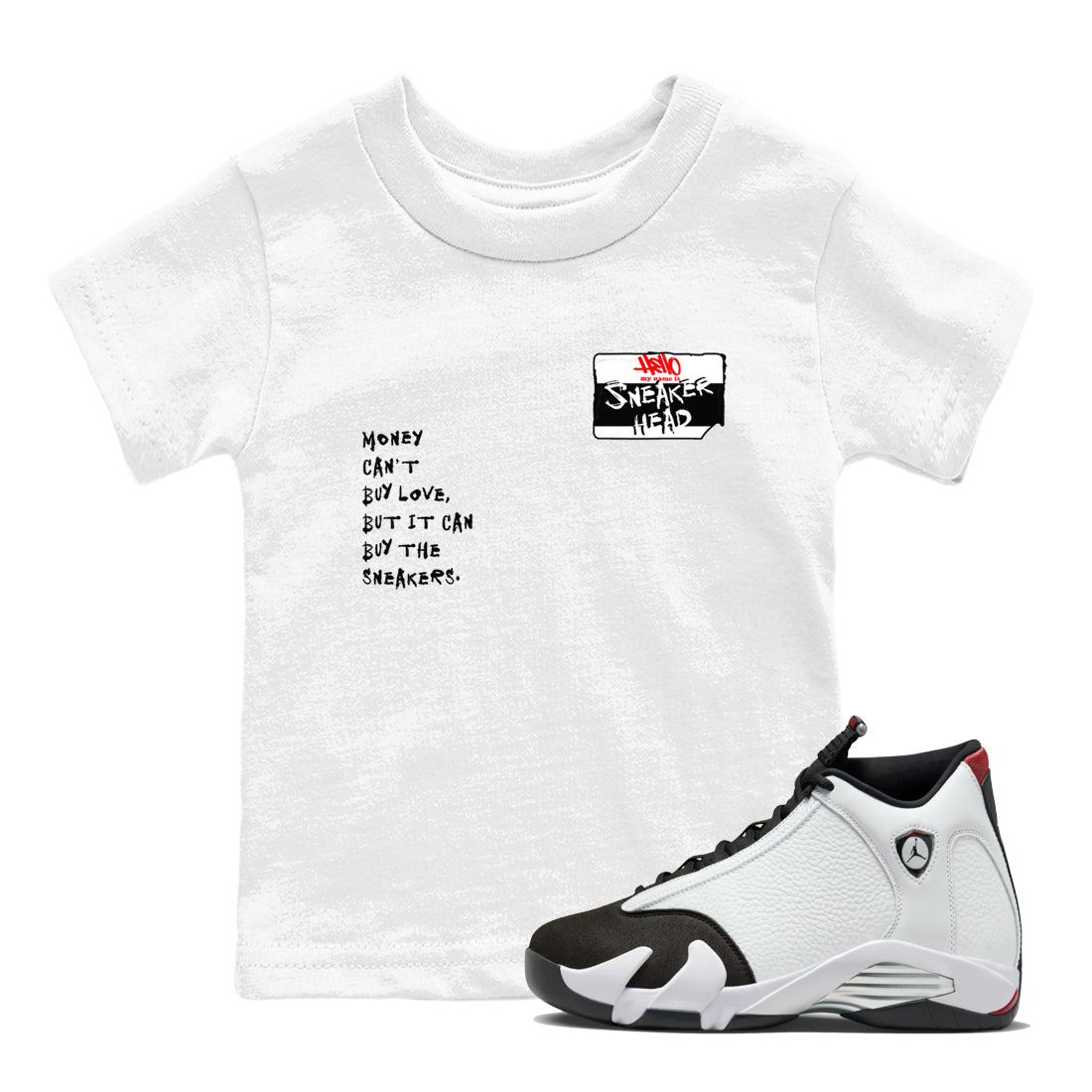 snkmatch Badge snkmatch Tees Kids - Air Jordan 14 Black Toe