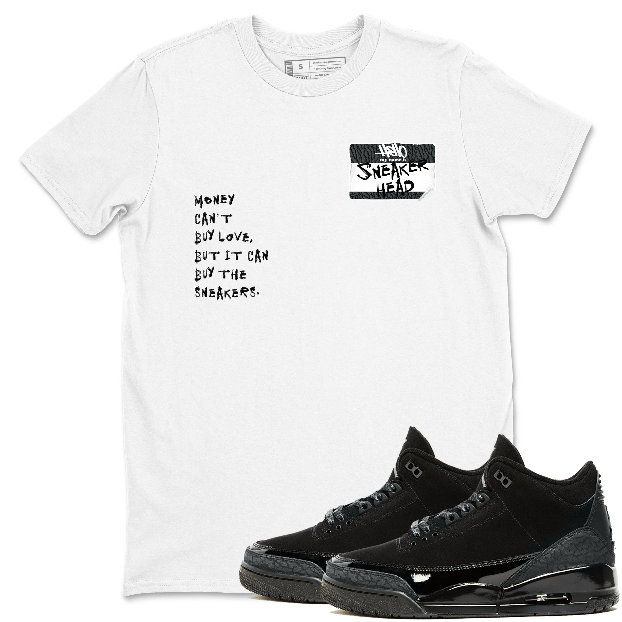 snkmatch Badge snkmatch Tees - Air Jordan 3 Black Cat