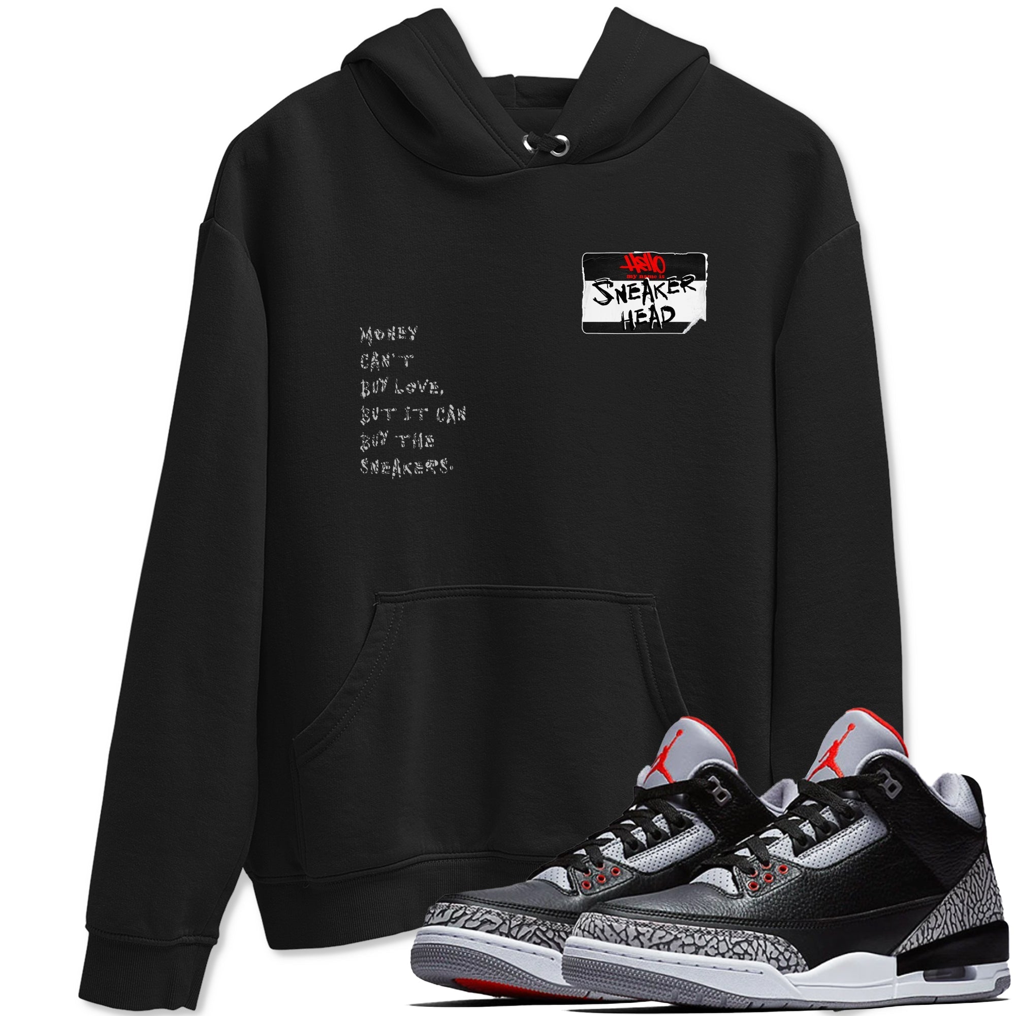 snkmatch Badge snkmatch Tees - Air Jordan 3 Black Cement