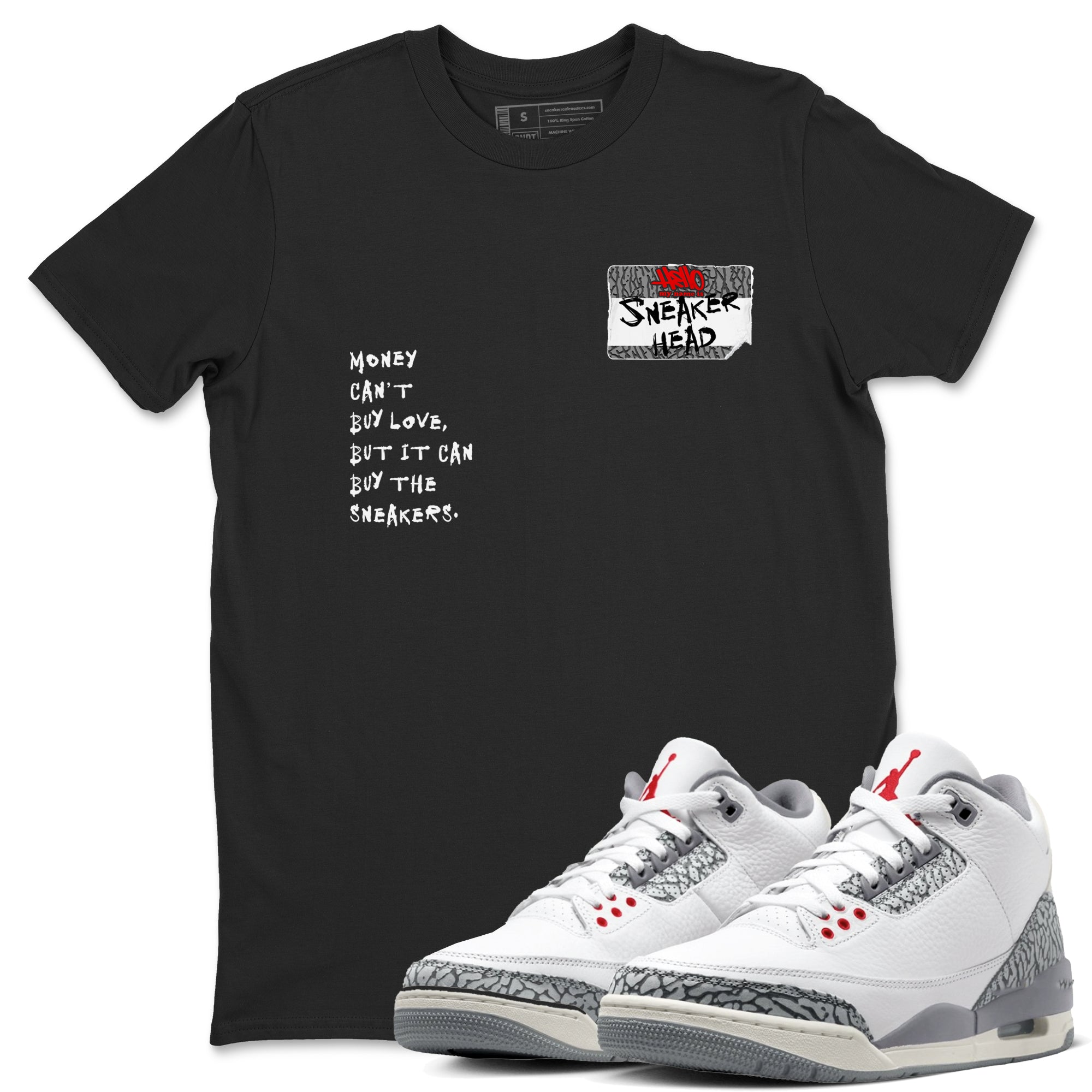 snkmatch Badge snkmatch Tees - Air Jordan 3 Cement Grey