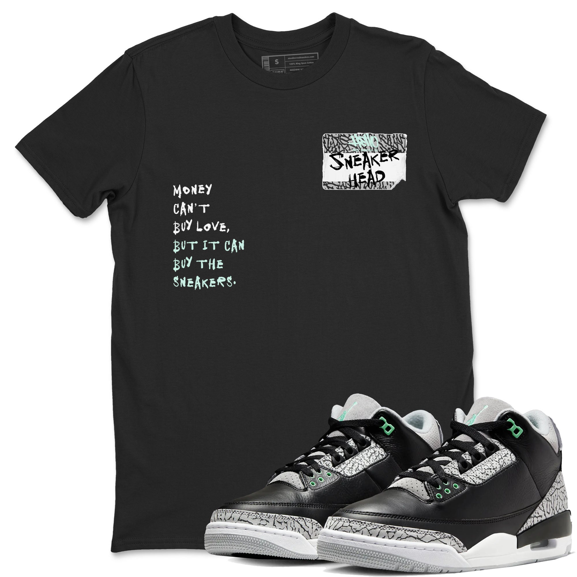 snkmatch Badge snkmatch Tees - Air Jordan 3 Green Glow