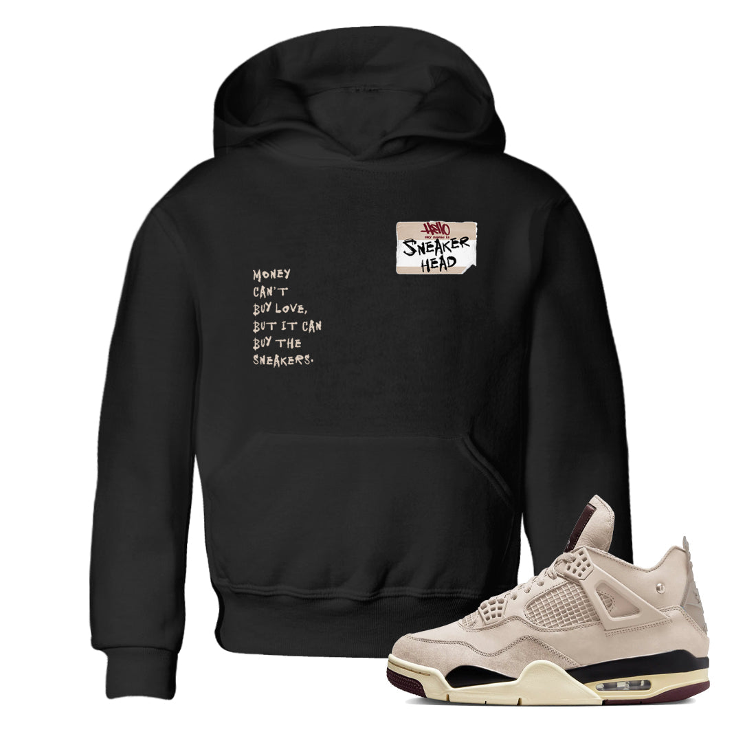 snkmatch Badge snkmatch Tees Kids - Air Jordan 4 A Ma Maniere x Fossil Stone