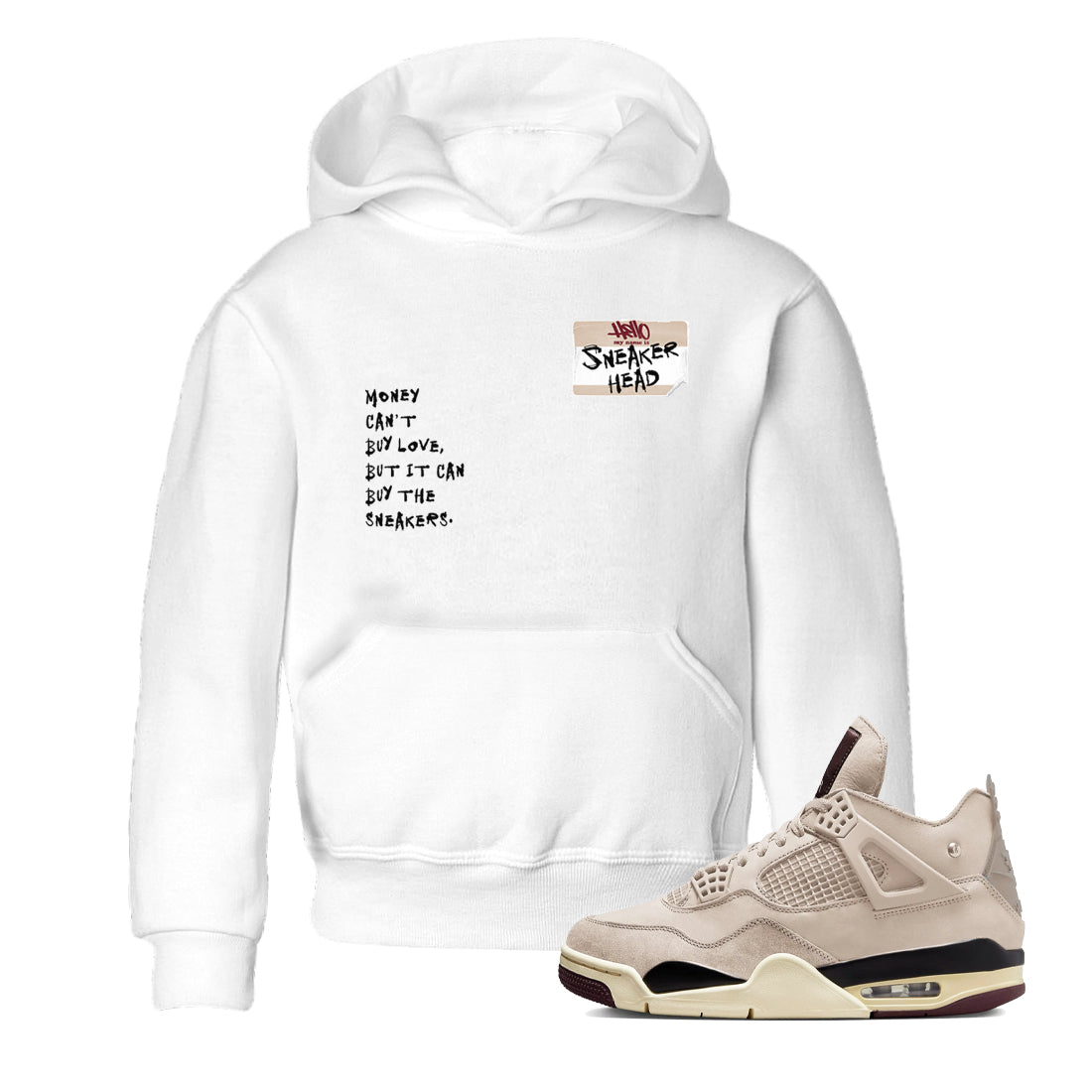 snkmatch Badge snkmatch Tees Kids - Air Jordan 4 A Ma Maniere x Fossil Stone