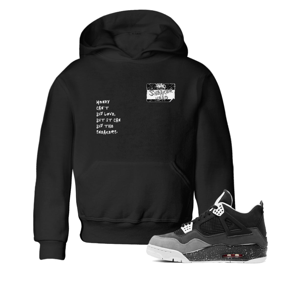 snkmatch Badge snkmatch Tees Kids - Air Jordan 4 Fear
