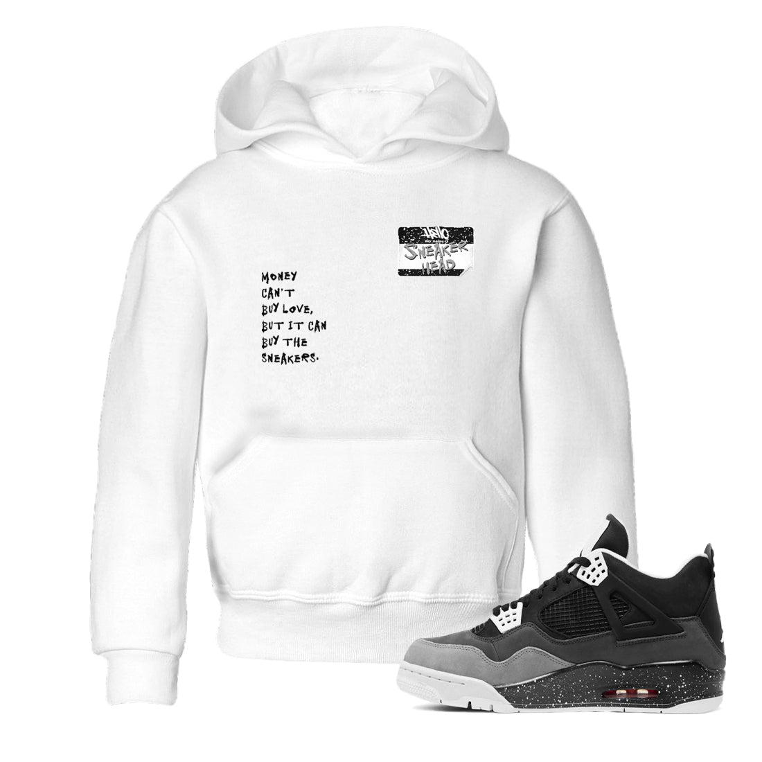 snkmatch Badge snkmatch Tees Kids - Air Jordan 4 Fear