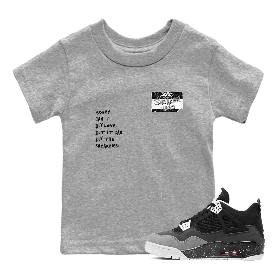 snkmatch Badge snkmatch Tees Kids - Air Jordan 4 Fear