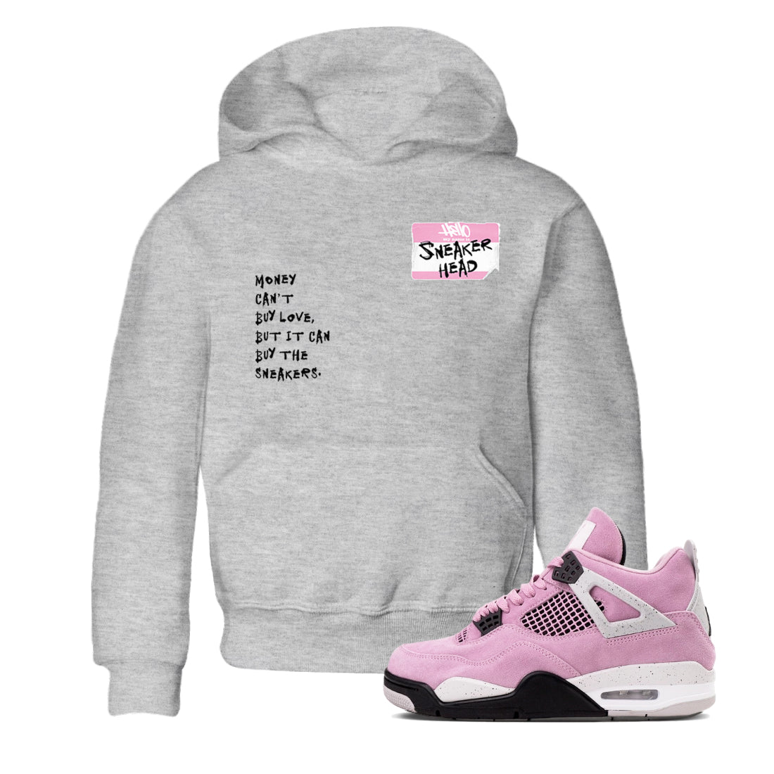 snkmatch Badge snkmatch Tees Kids - Air Jordan 4 Orchid