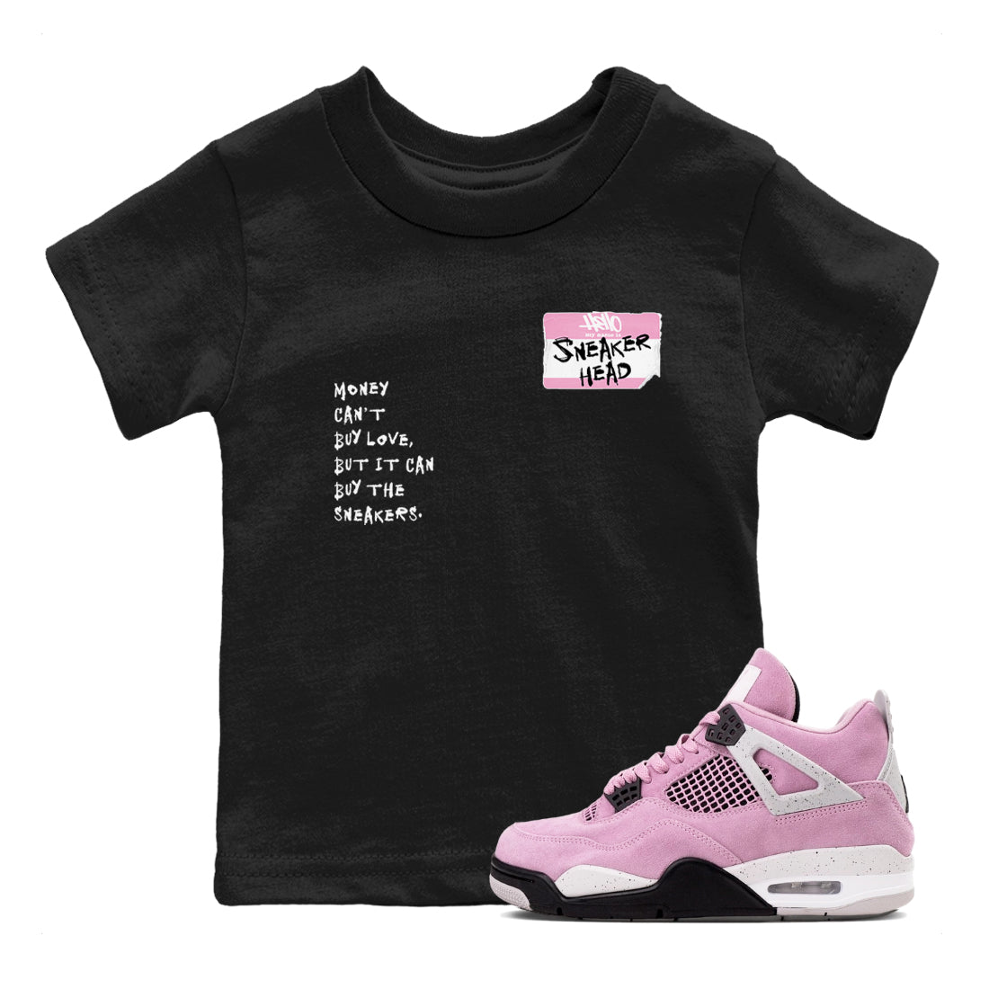 snkmatch Badge snkmatch Tees Kids - Air Jordan 4 Orchid
