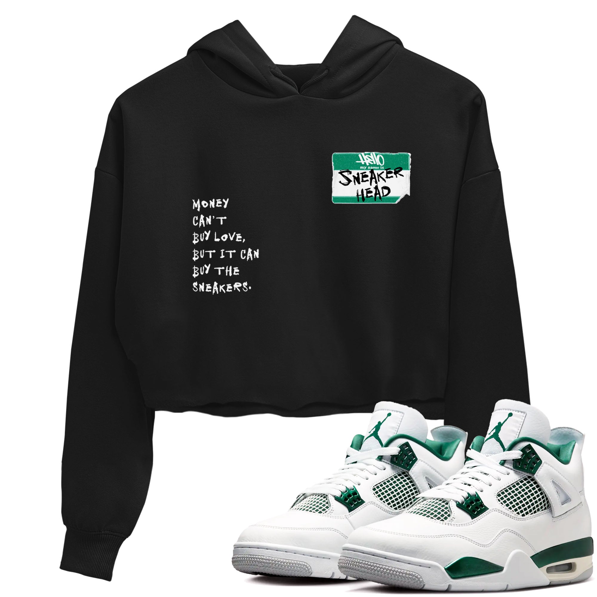 snkmatch Badge snkmatch Women's Top - Air Jordan 4 Oxidized Green